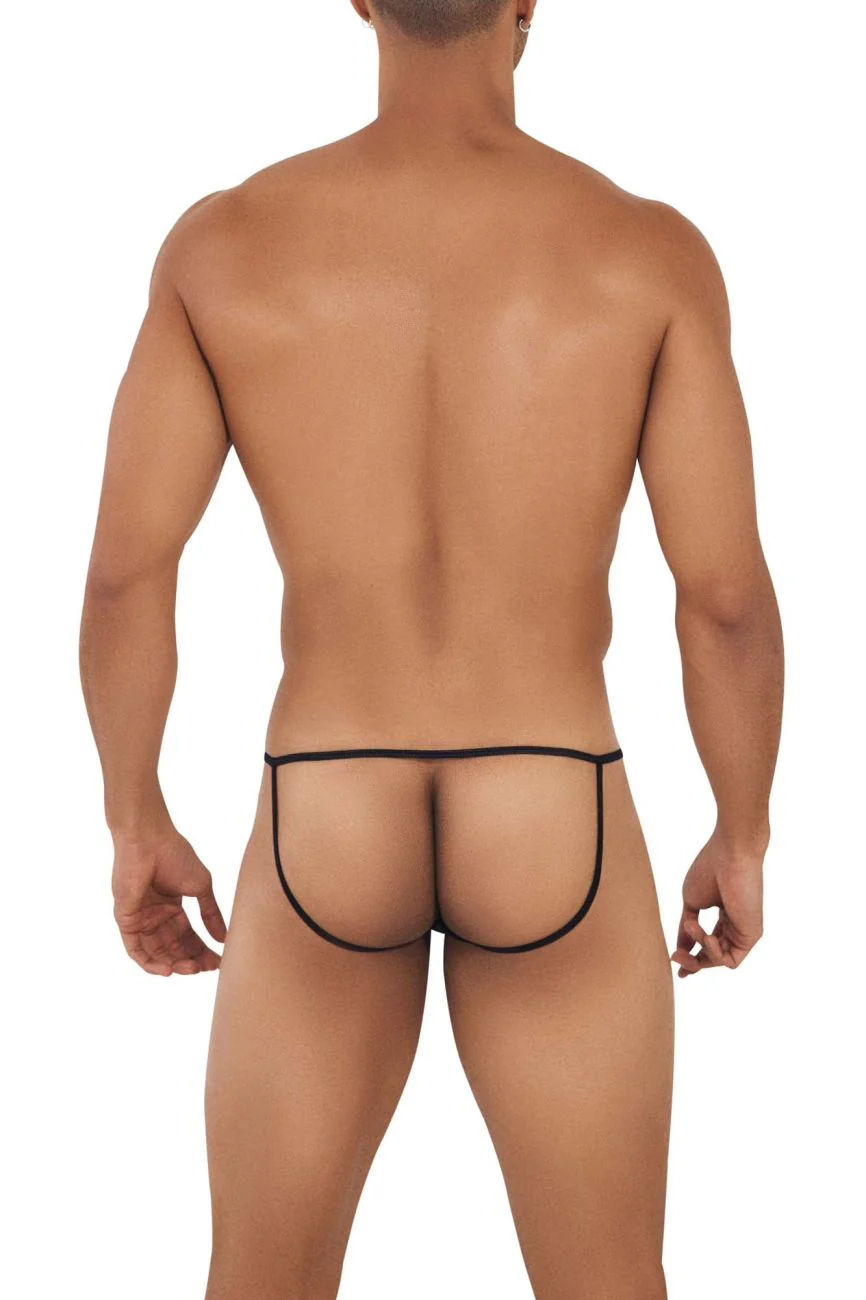CandyMan 99709 Micro Lace Jockstrap Color Black - Image 3
