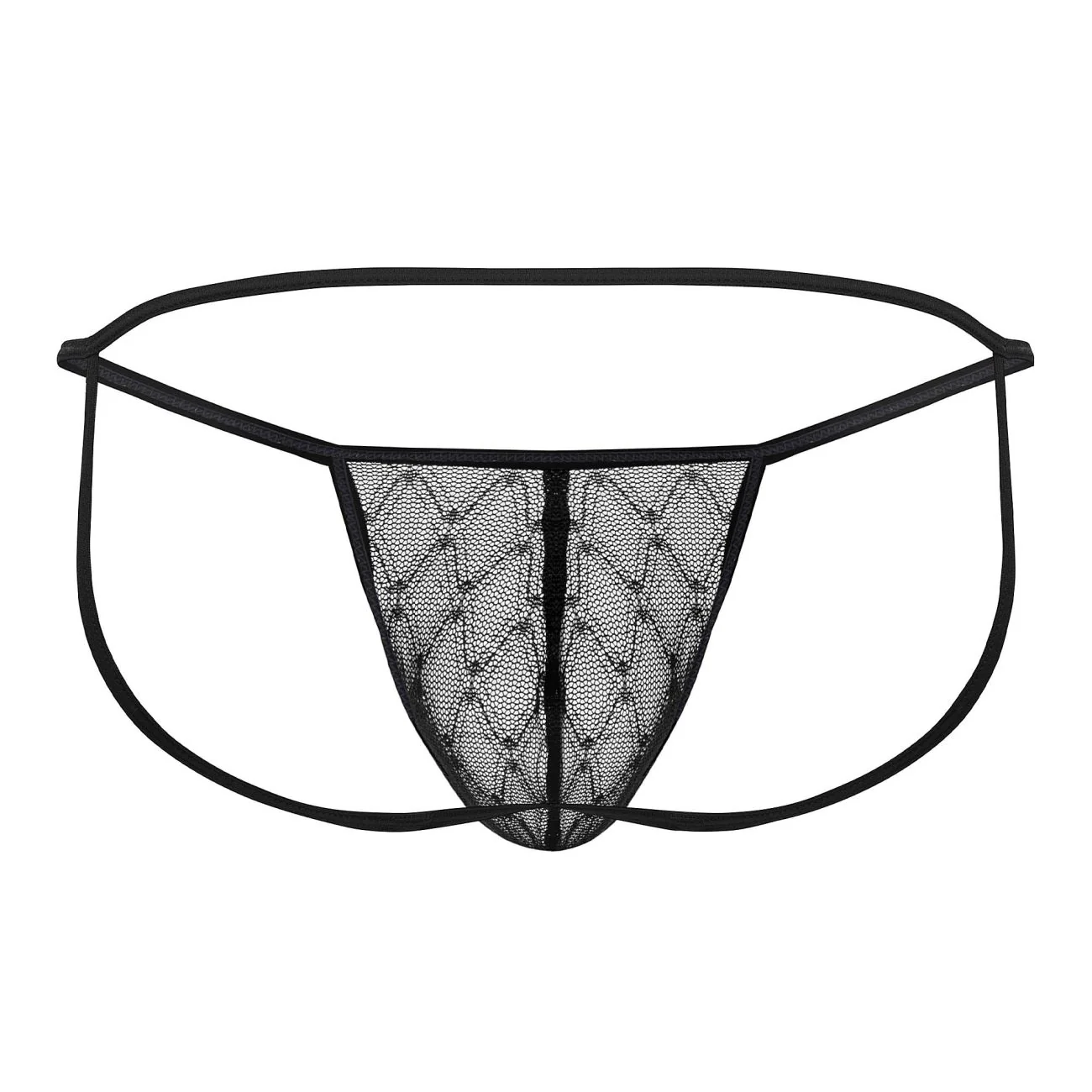 CandyMan 99709 Micro Lace Jockstrap Color Black - Image 7