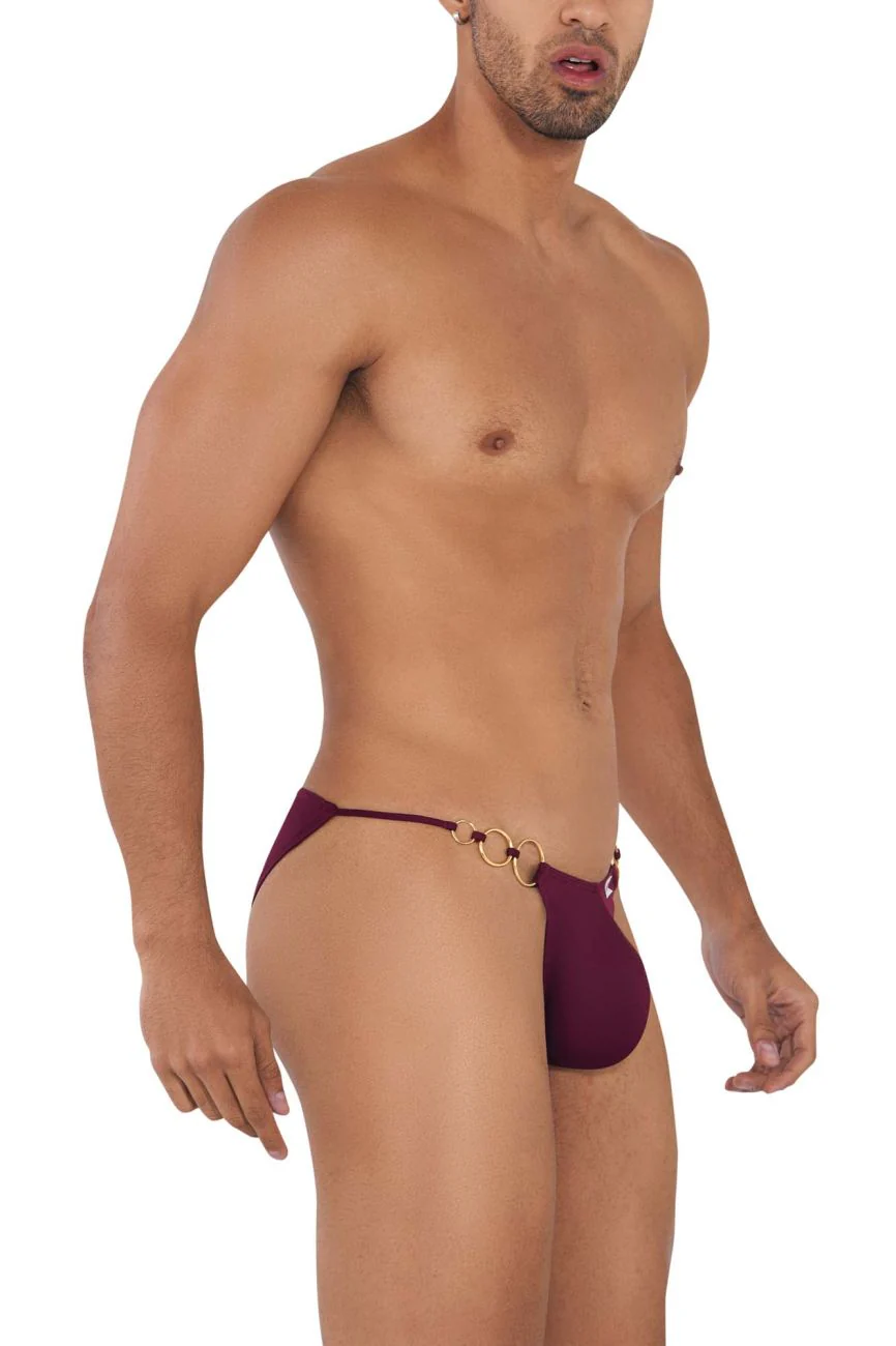 CandyMan 99710 Holes in One Bikini Color Burgundy - Image 4