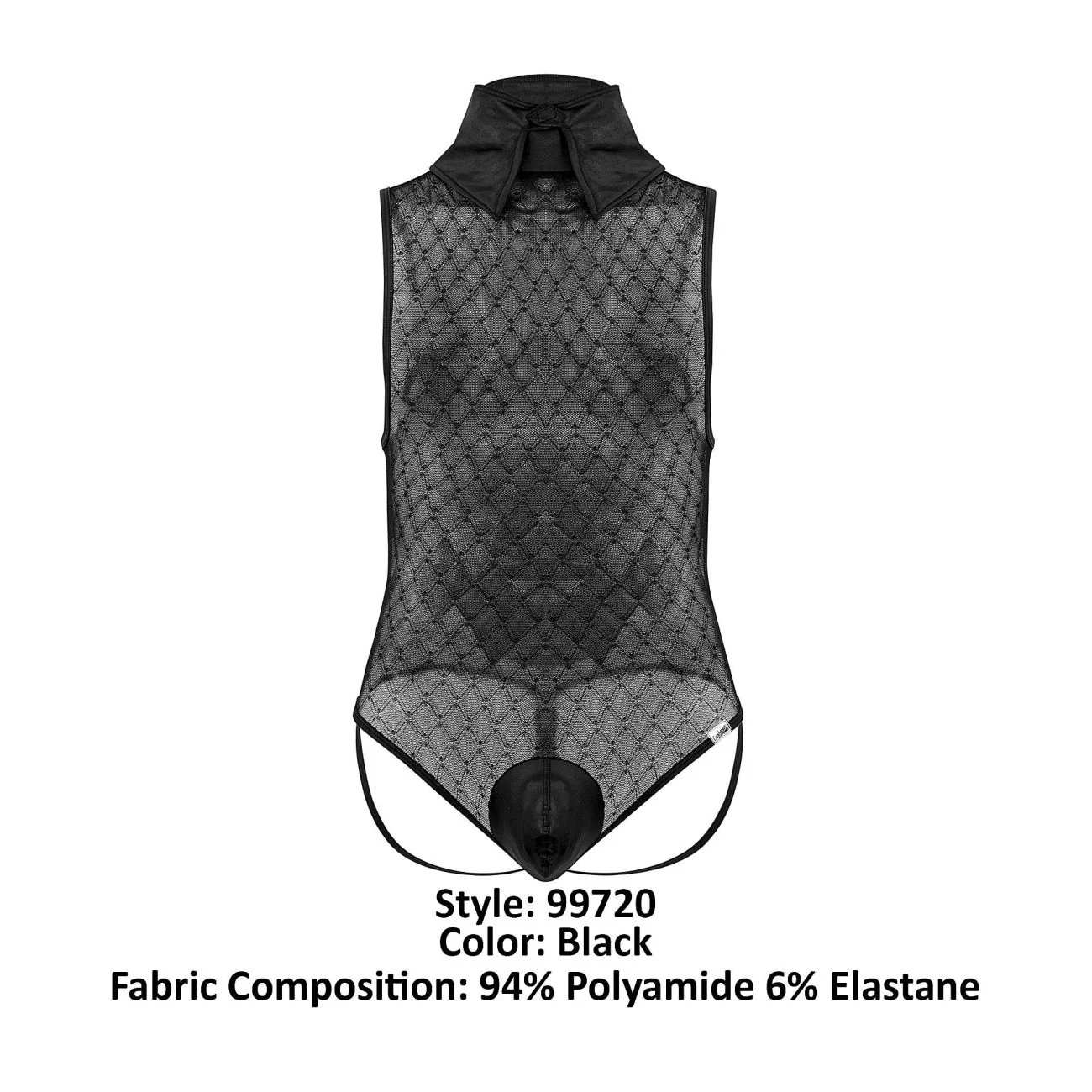 CandyMan 99720 Work-N-Play Bodysuit Color Black - Image 8