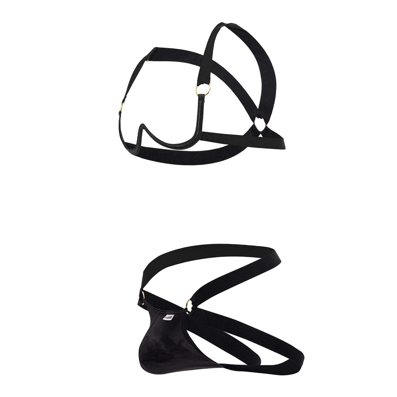 CandyMan 99731 Harness-Bra Two Piece Set Color Black - Image 6