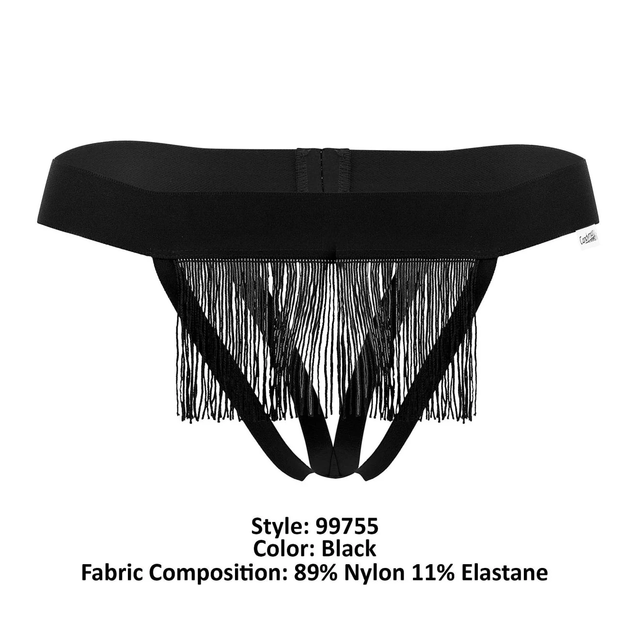 CandyMan 99755 Fringe Thongs Color Black - Image 8