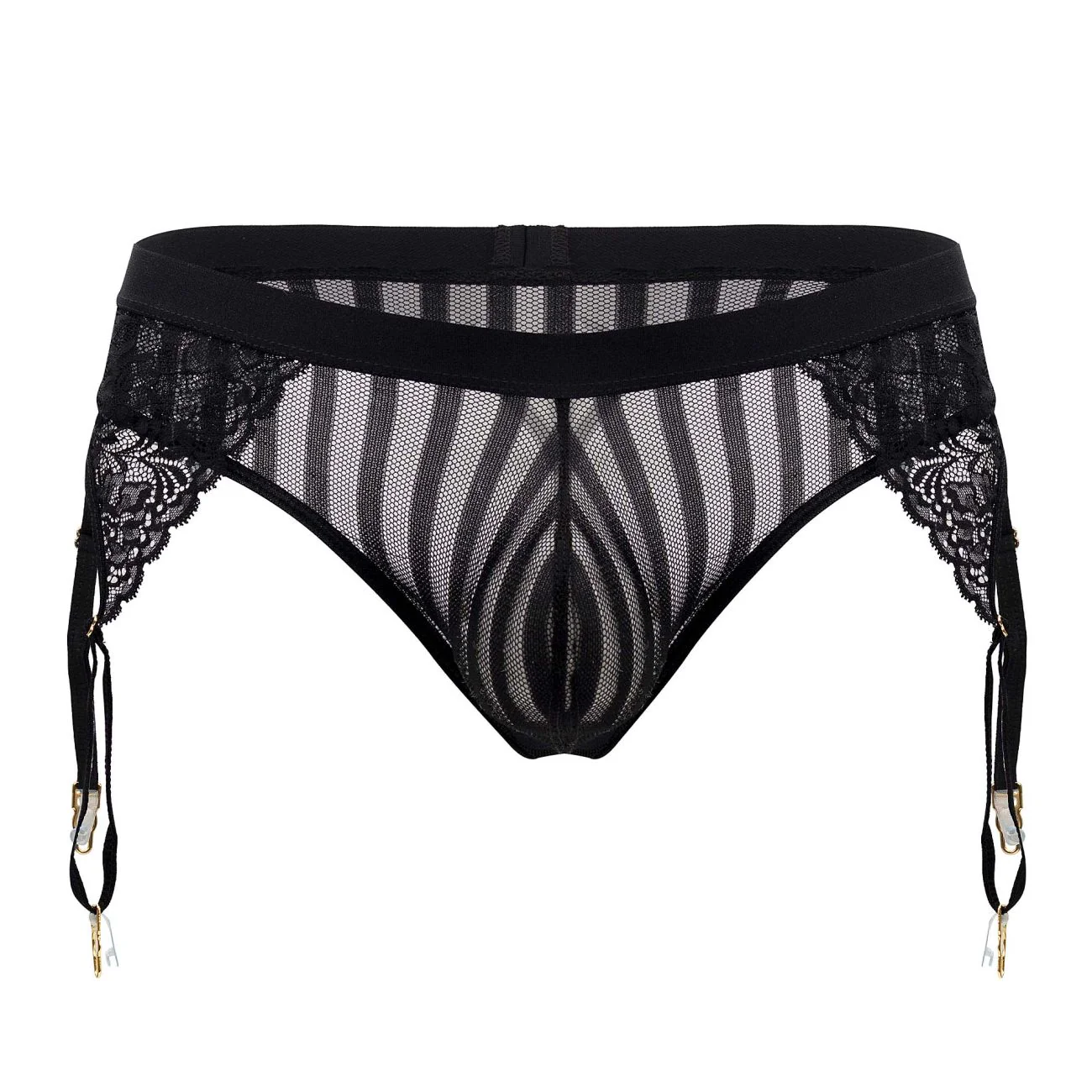 CandyMan 99766 Garter Thongs Color Black - Image 5
