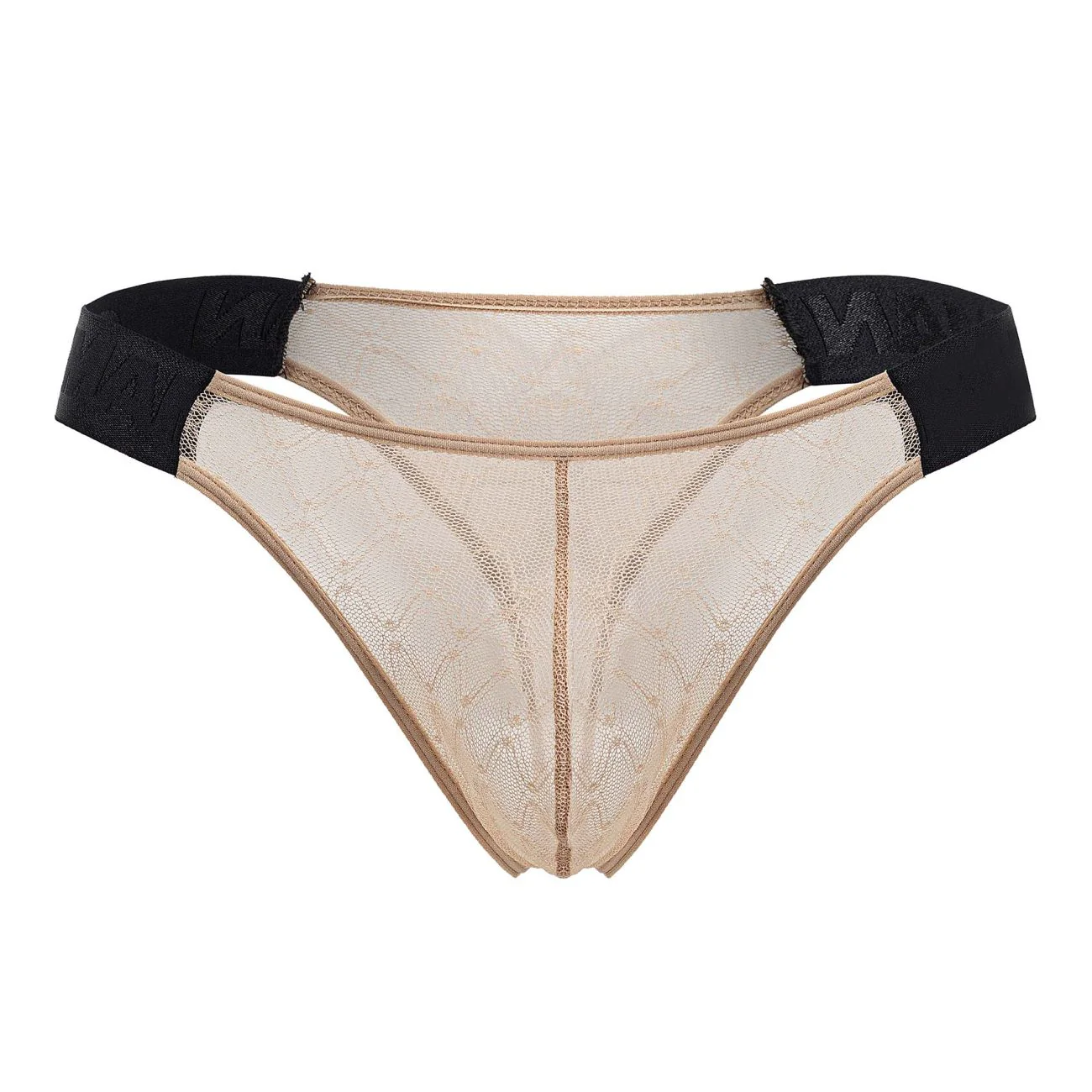 CandyMan 99771 Mesh Thongs Color Beige - Image 5