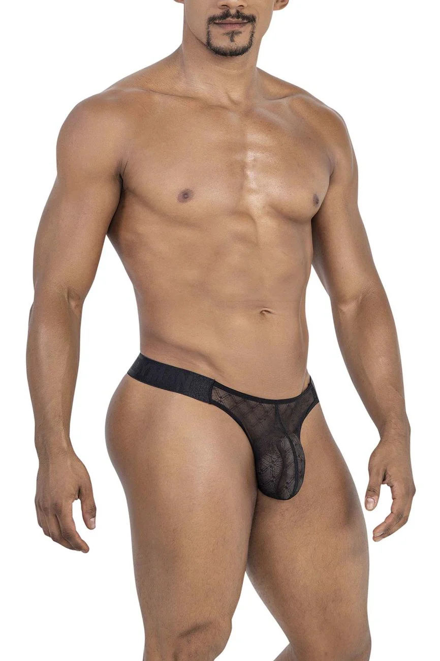 CandyMan 99771 Mesh Thongs Color Black - Image 4