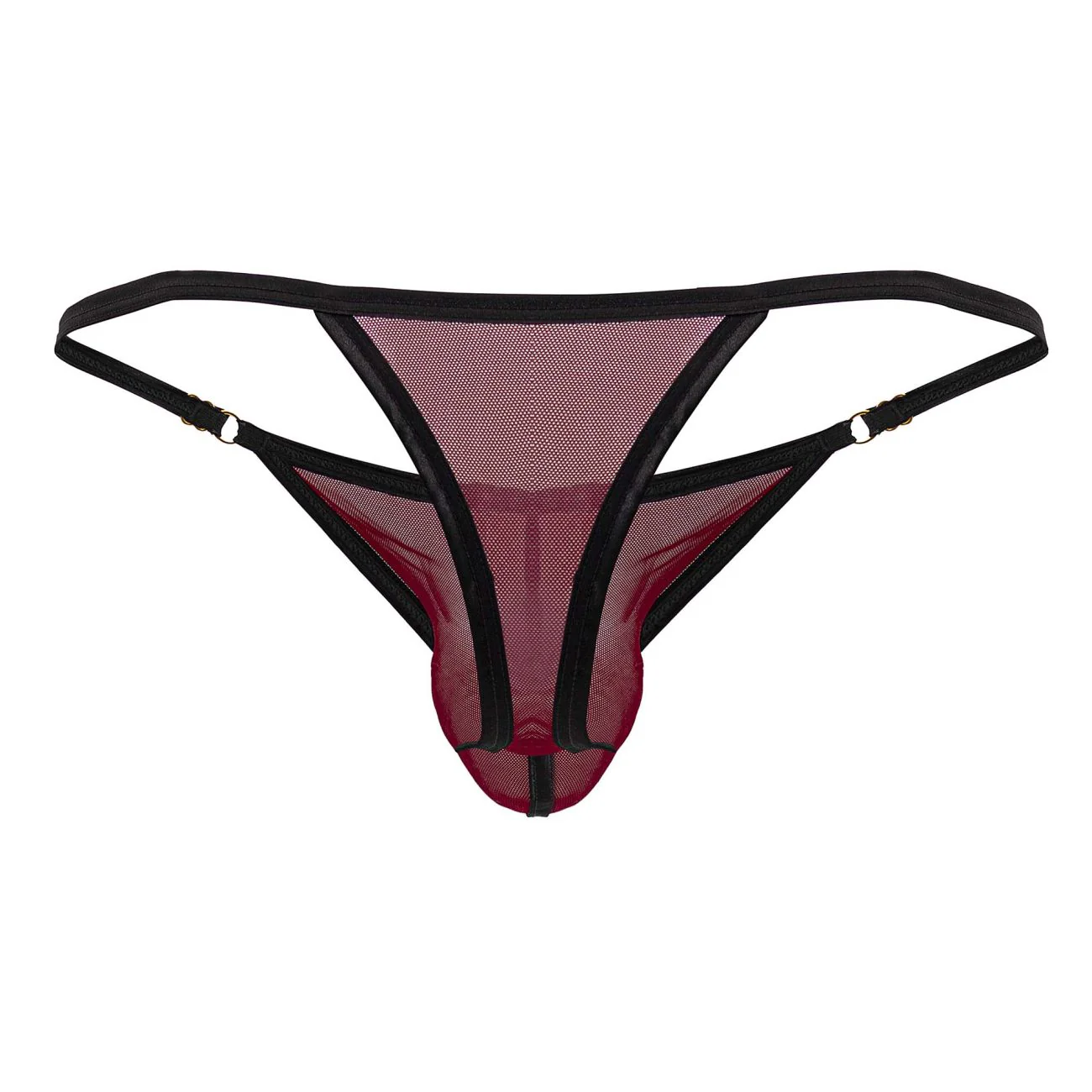 CandyMan 99776 Mesh Thongs Color Burgundy - Image 7