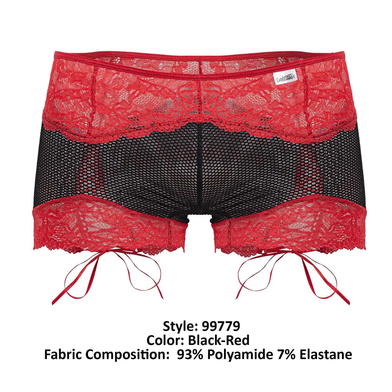CandyMan 99779 Mesh Lace Trunks Color Black - Image 16
