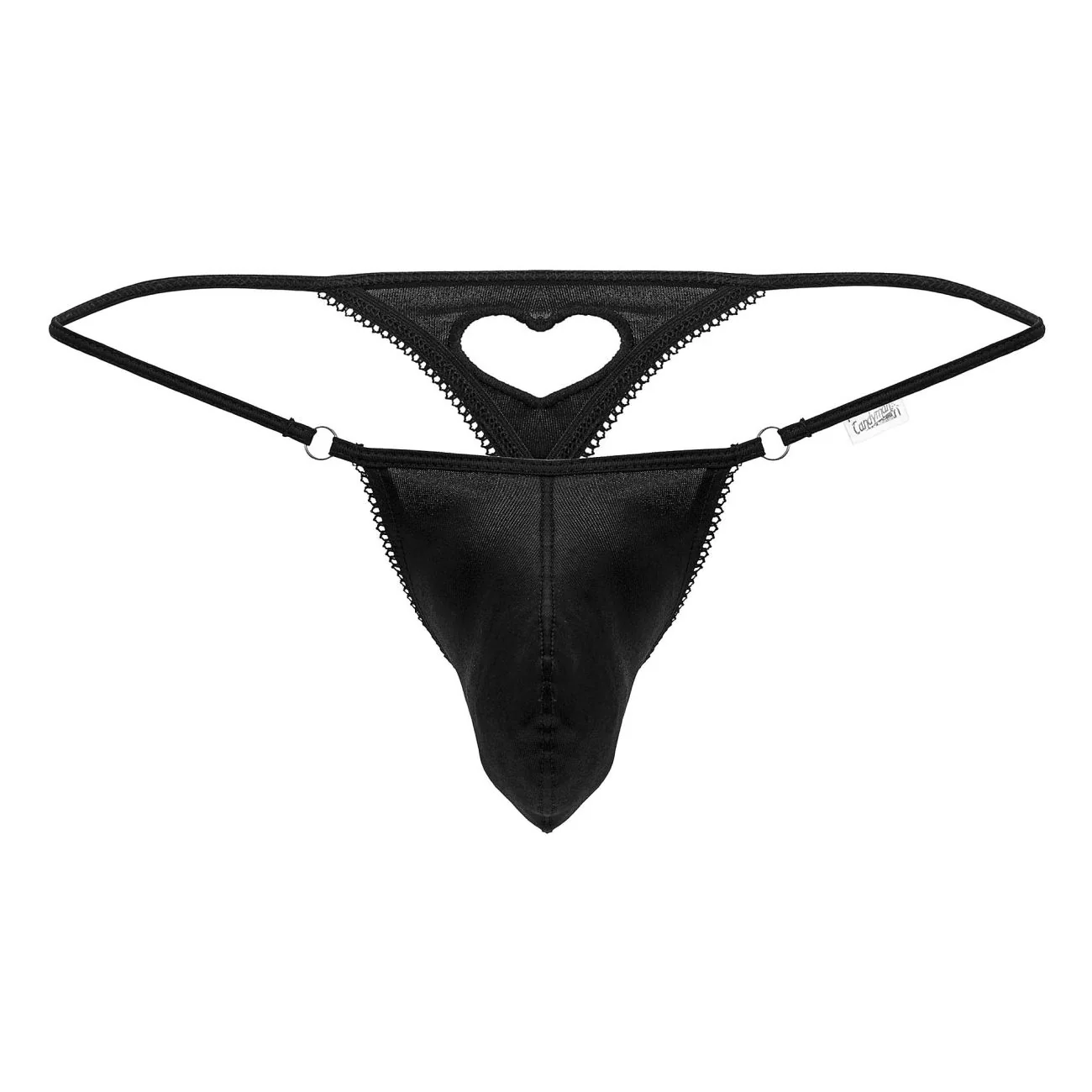CandyMan 99789 Heart Thongs Color Black - Image 5