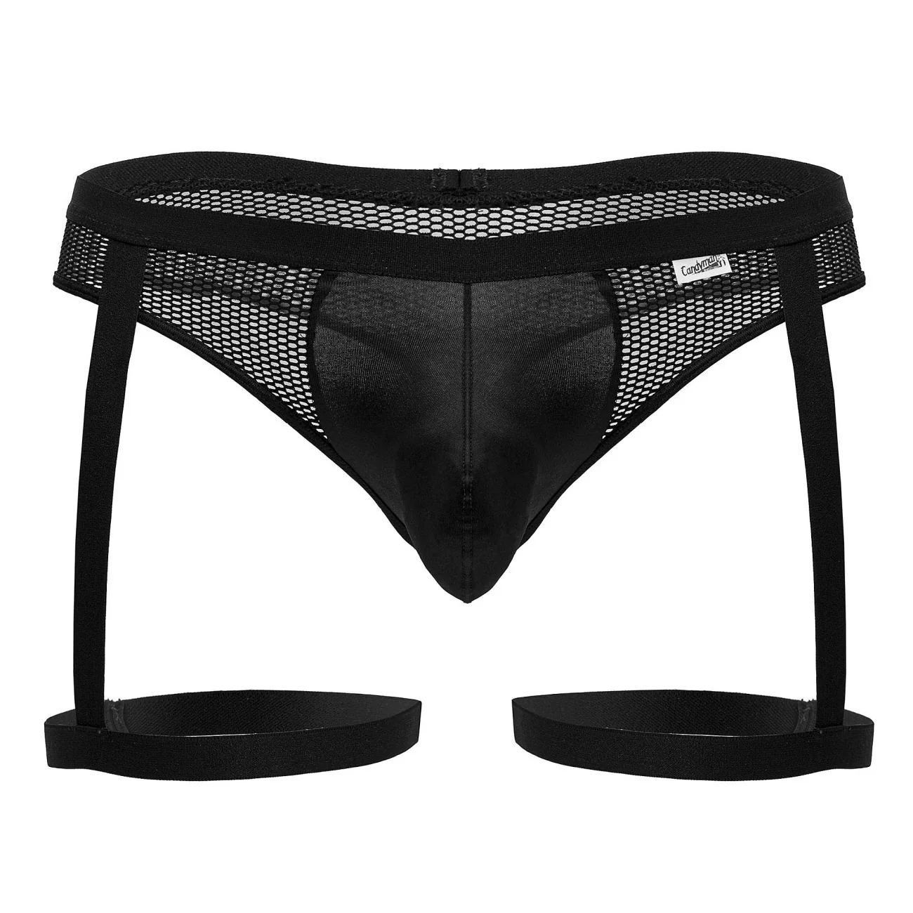 CandyMan 99798 Garter Mesh Thongs Color Black - Image 5
