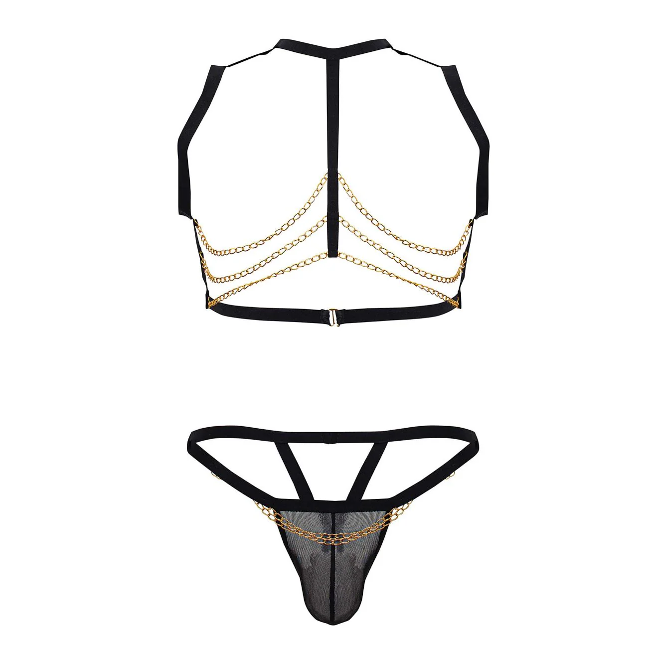 CandyMan 99818 Two Piece Outfit Color Black - Image 5