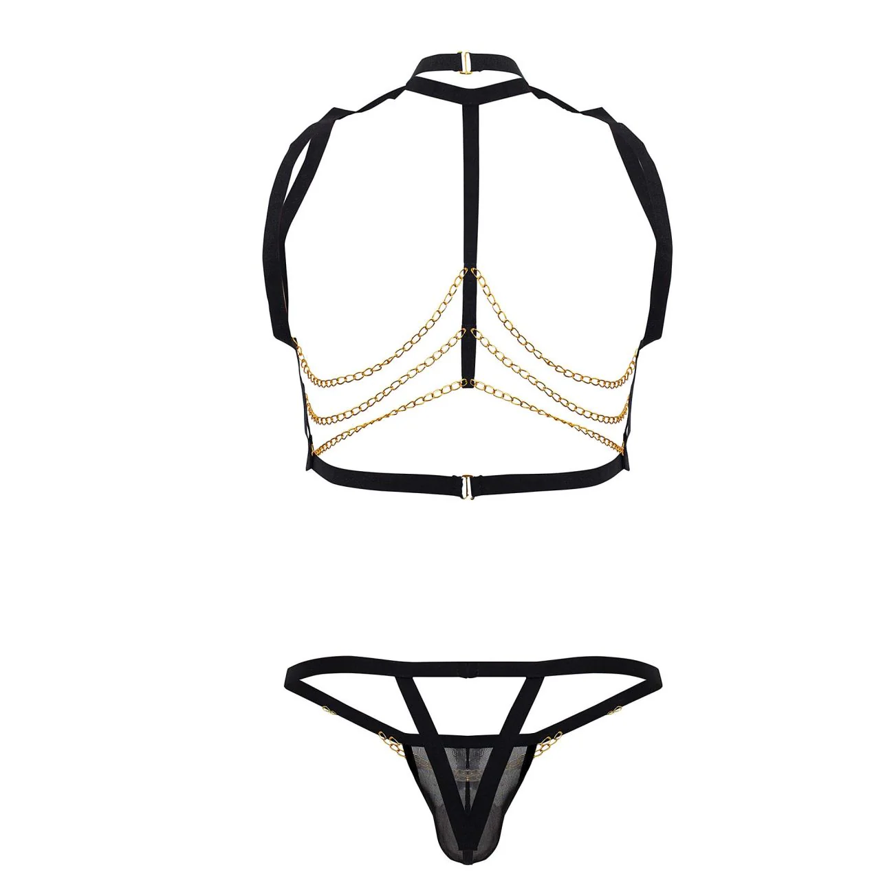 CandyMan 99818 Two Piece Outfit Color Black - Image 7