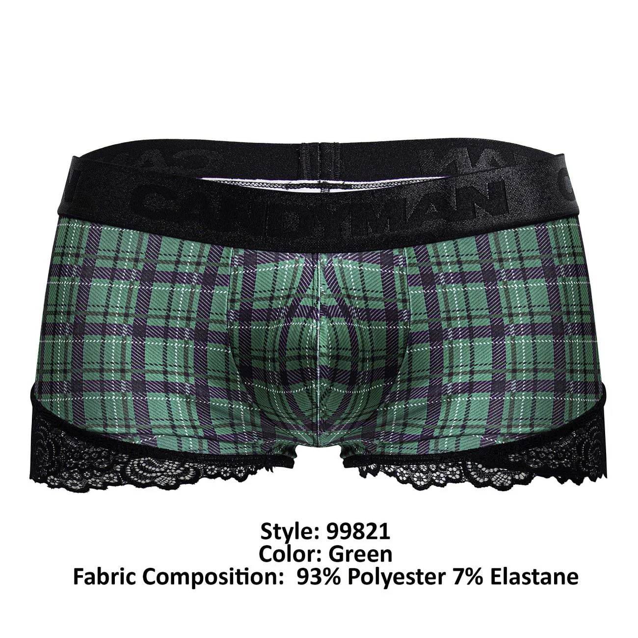 CandyMan 99821 Back to School Trunks Color Green Plaid - Image 8