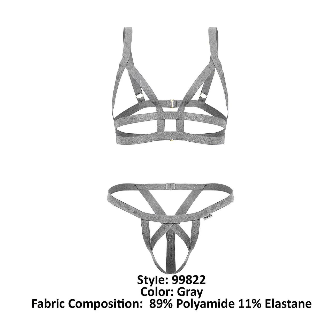 CandyMan 99822 Two Piece Outfit Color Gray - Image 8