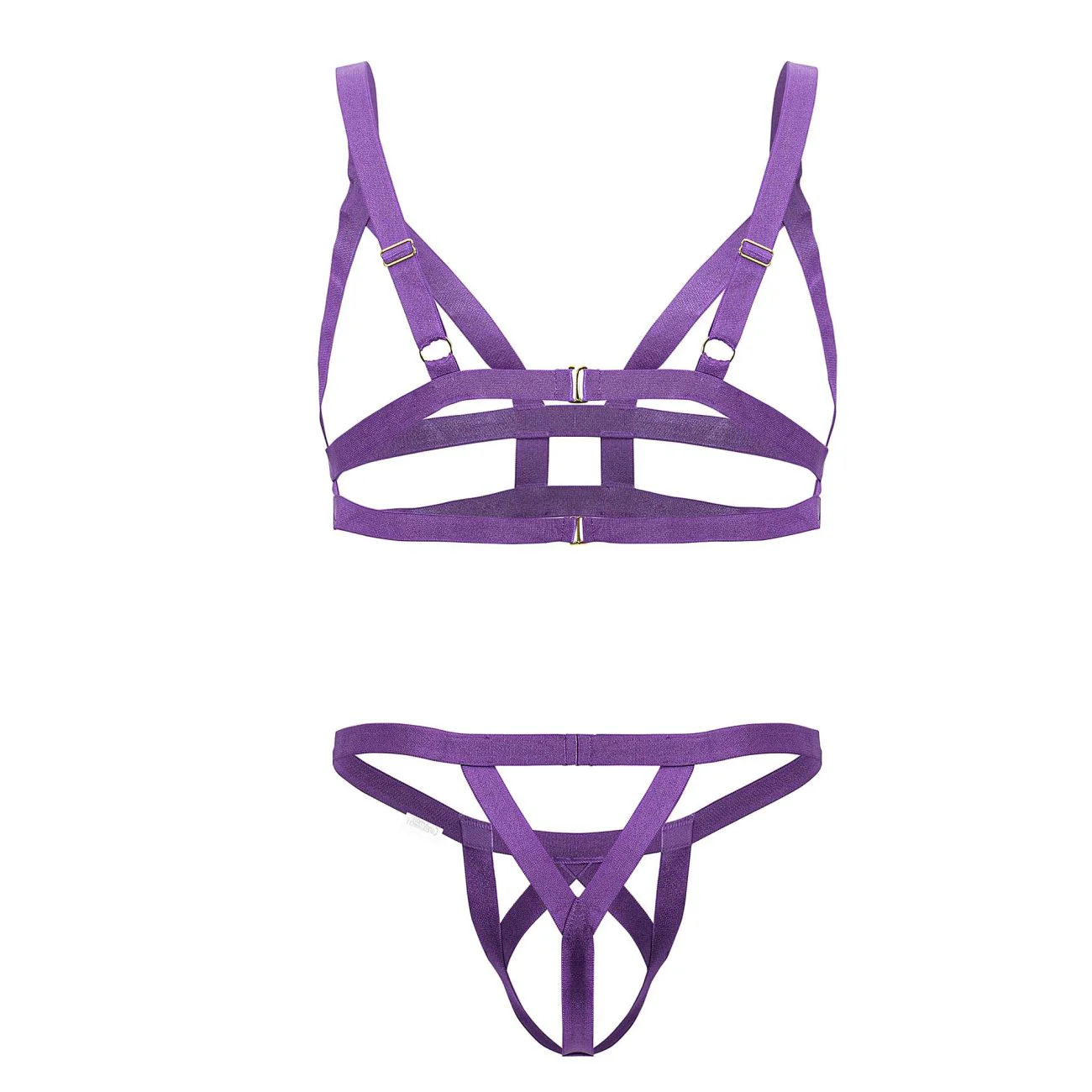 CandyMan 99822 Two Piece Outfit Color Violet - Image 7