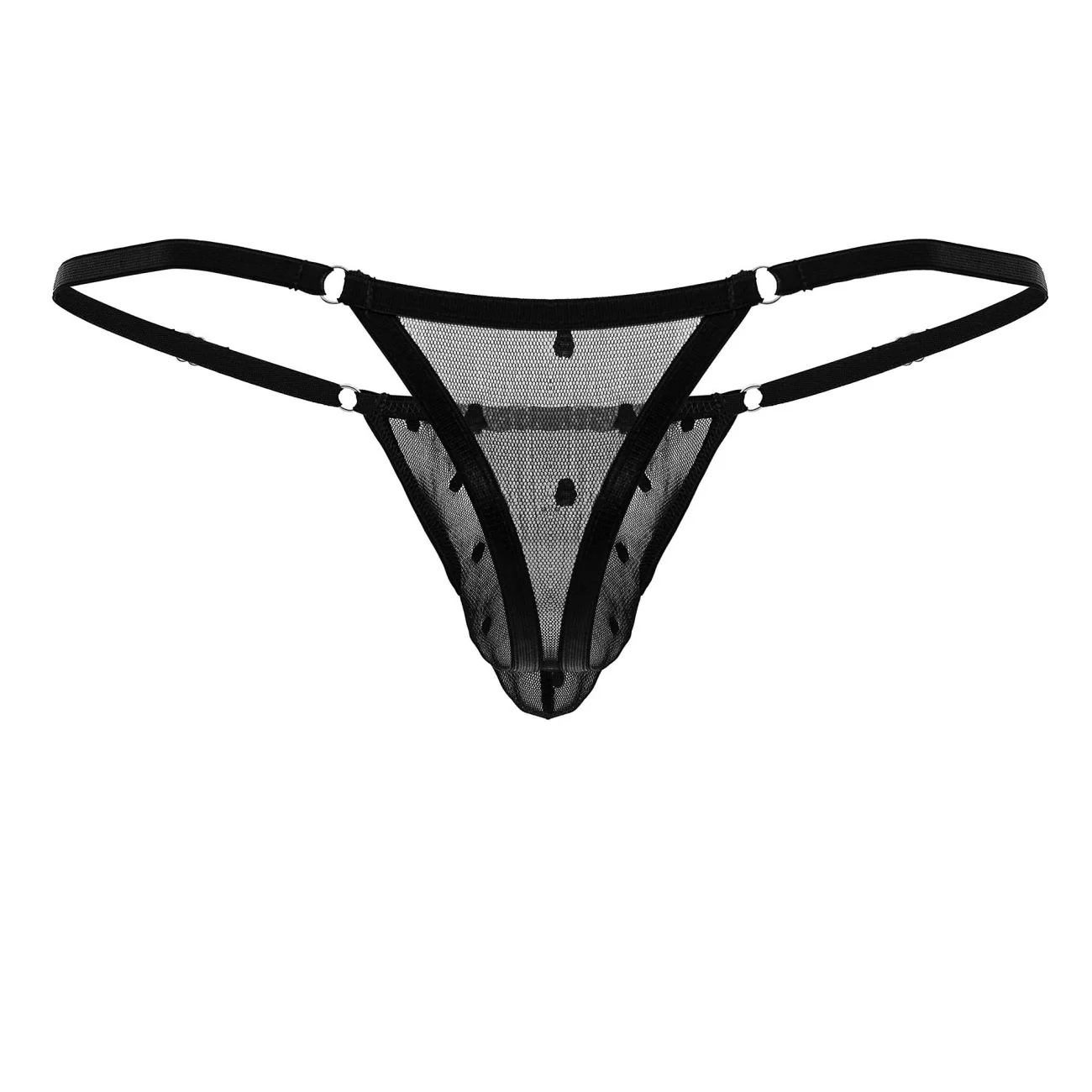 CandyMan 99824 Mesh Thongs Color Black - Image 7