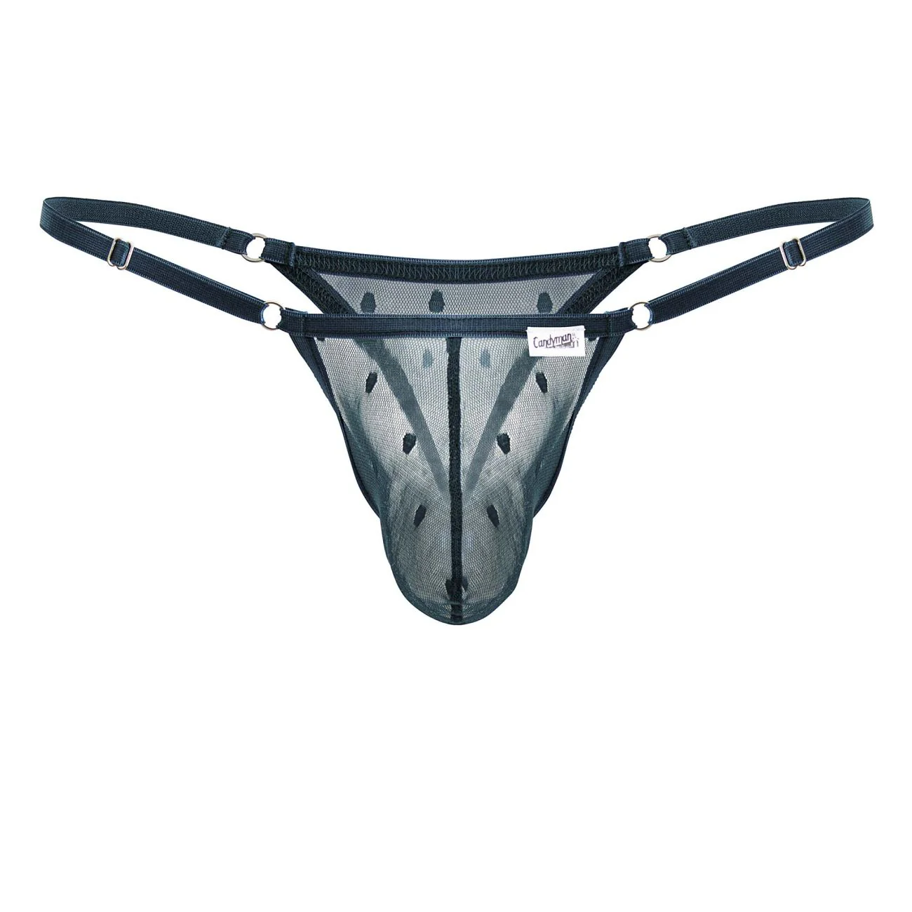 CandyMan 99824 Mesh Thongs Color Green - Image 5