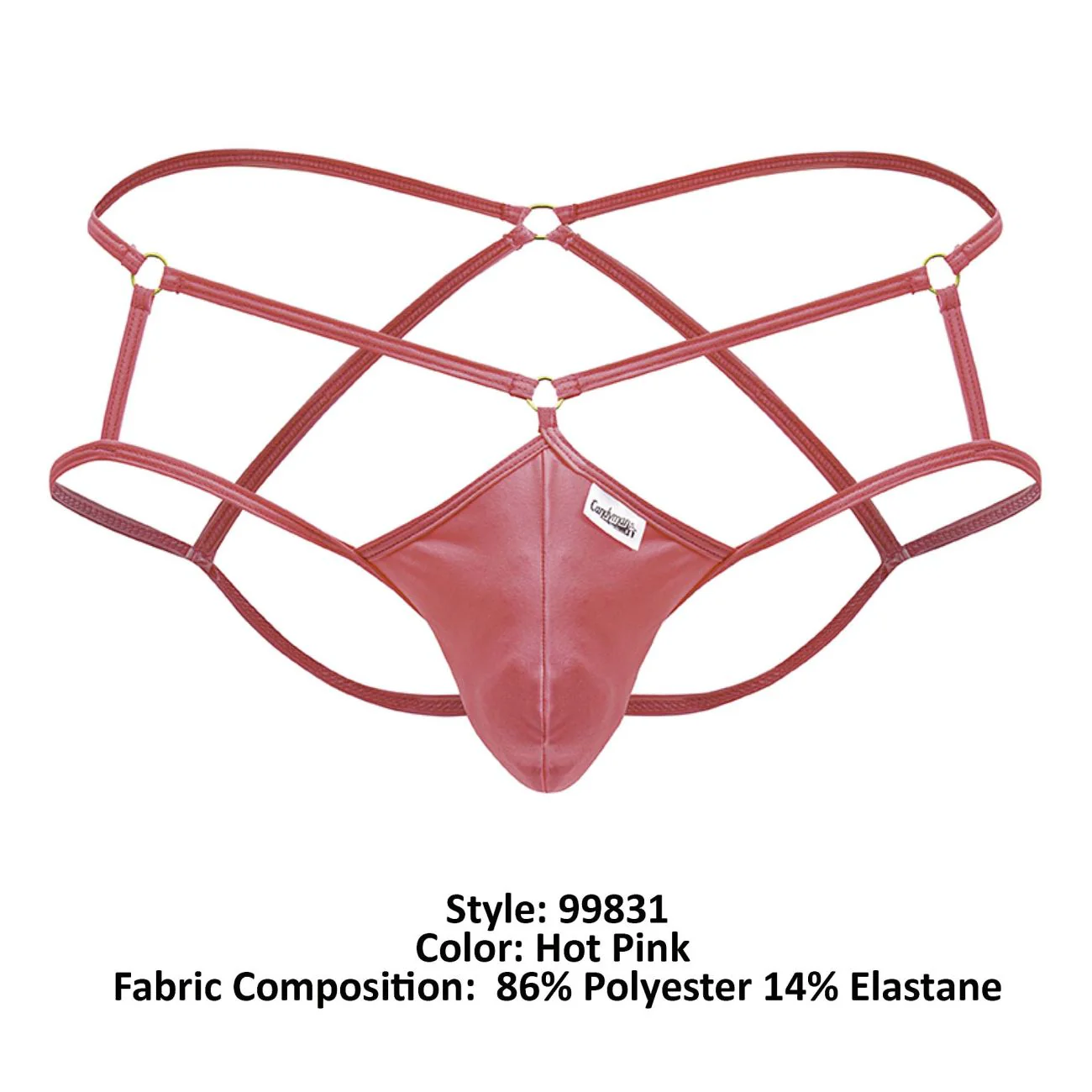 CandyMan 99831 Cage Jockstrap Color Hot Pink - Image 8