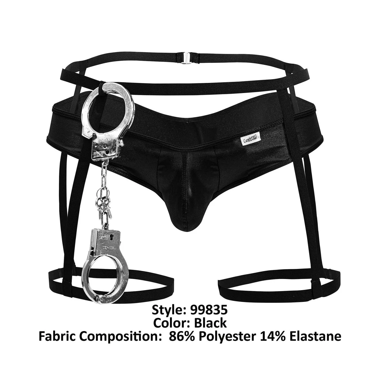 CandyMan 99835 Police Outfit Color Black - Image 8