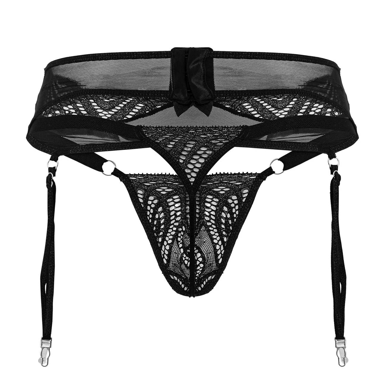 CandyMan 99837 Lace-Garter Outfit Color Black - Image 7