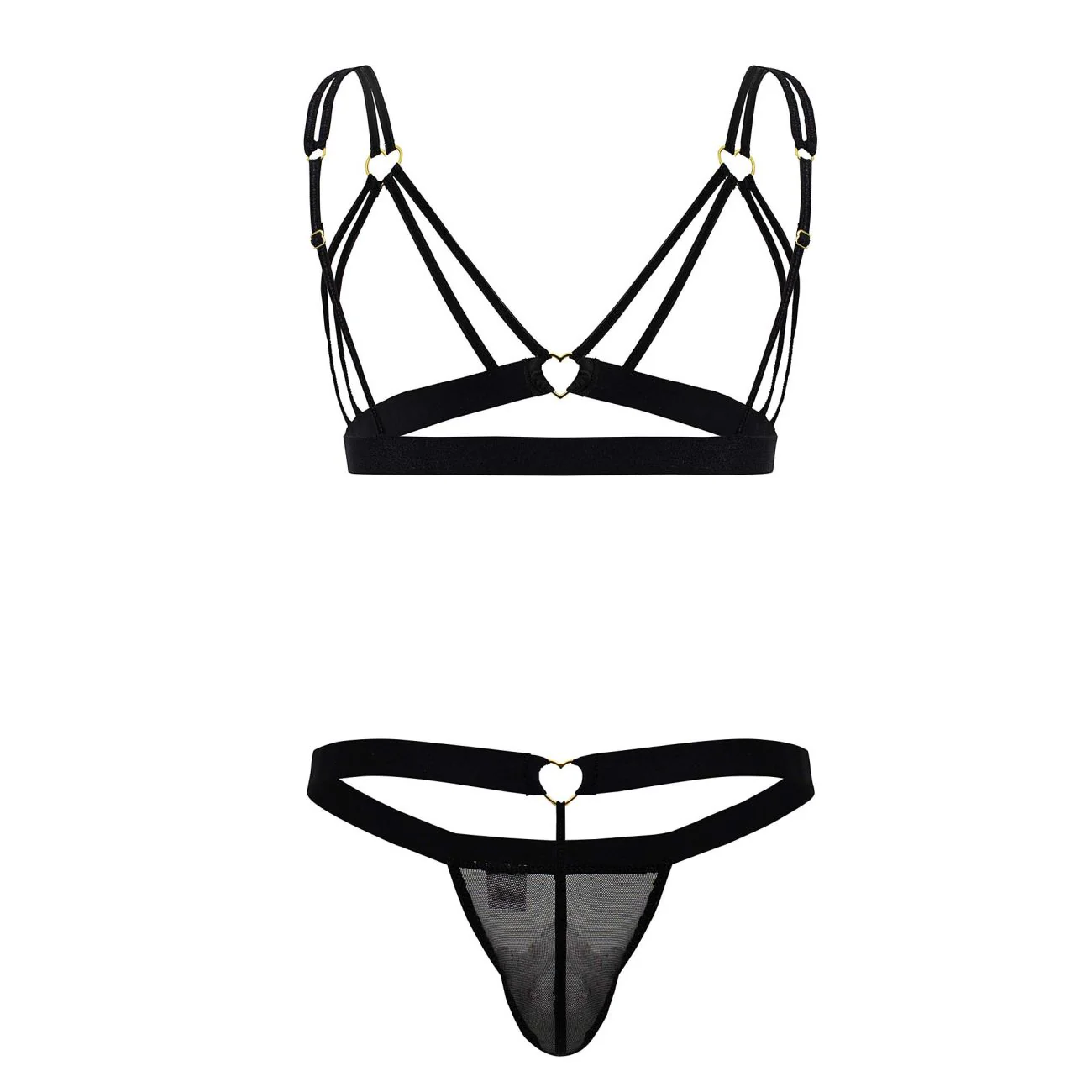 CandyMan 99838 Two Piece Outfit Color Black - Image 7