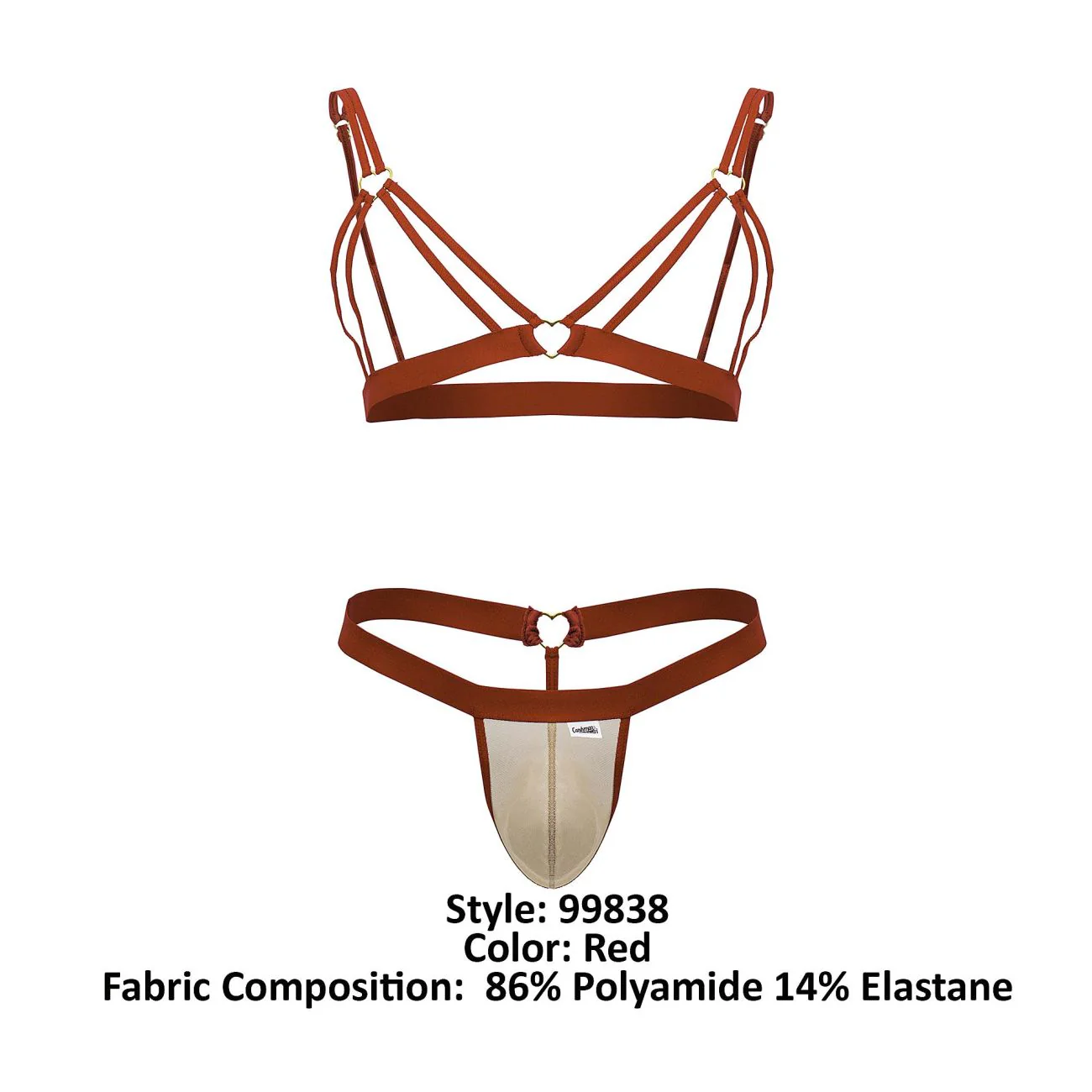 CandyMan 99838 Two Piece Outfit Color Red - Image 8