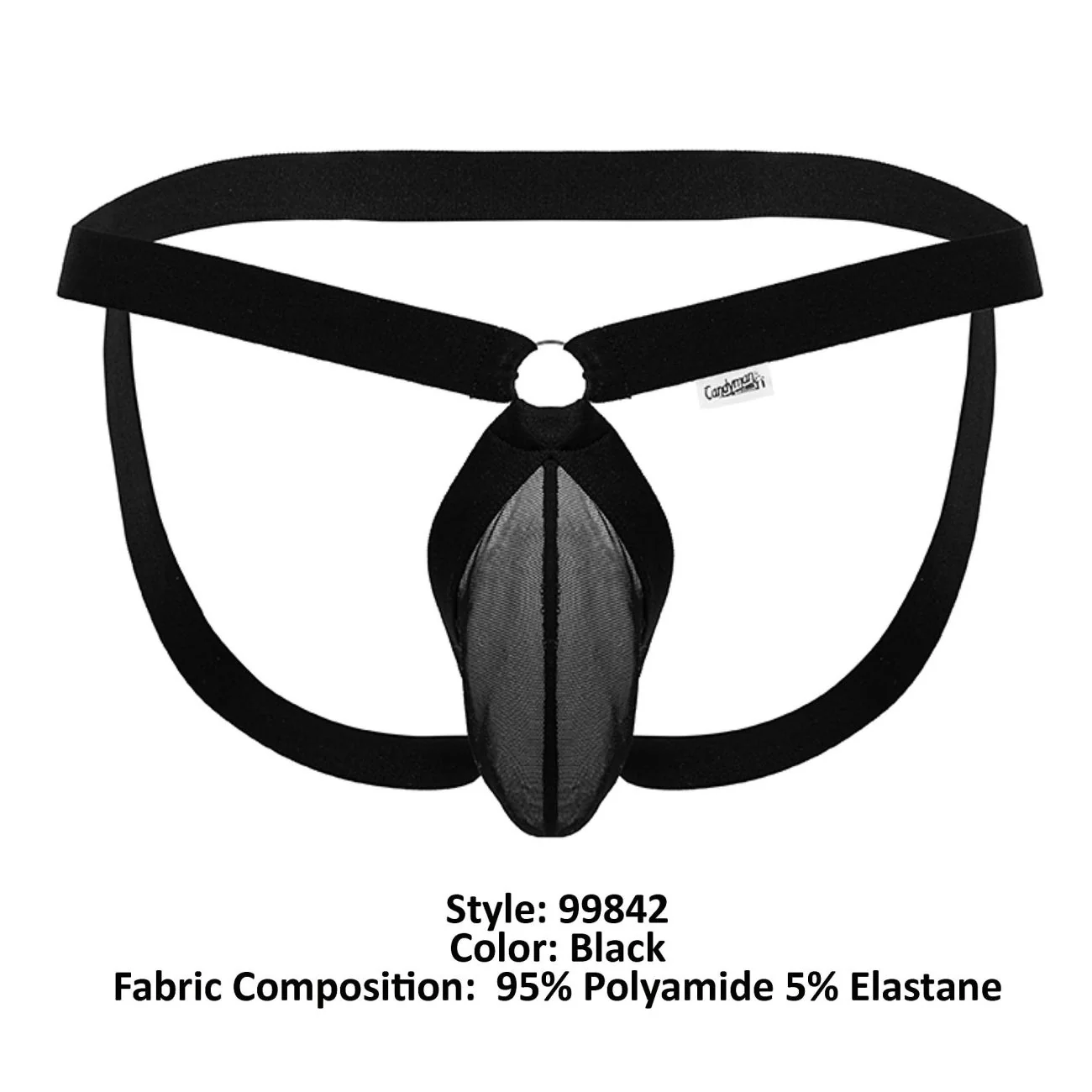 CandyMan 99842 Mesh Jockstrap Color Black - Image 8