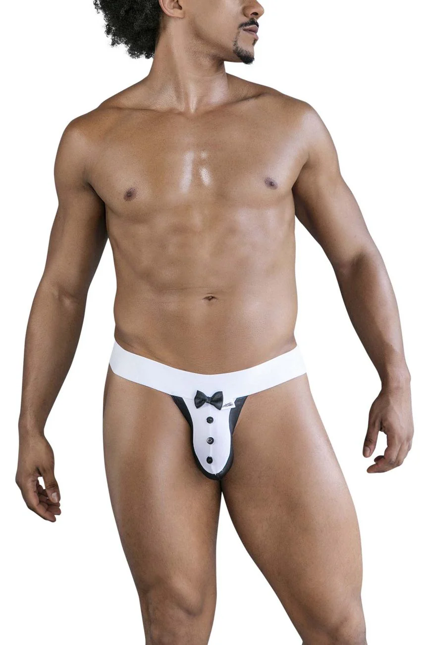 CandyMan 99846 Tuxedo Thongs Color Black - Image 2