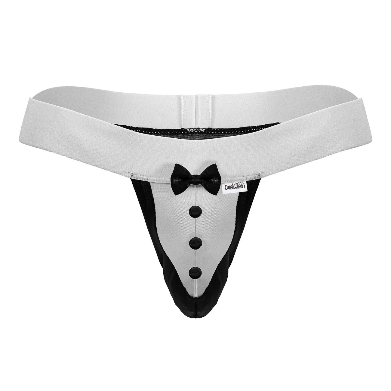 CandyMan 99846 Tuxedo Thongs Color Black - Image 5