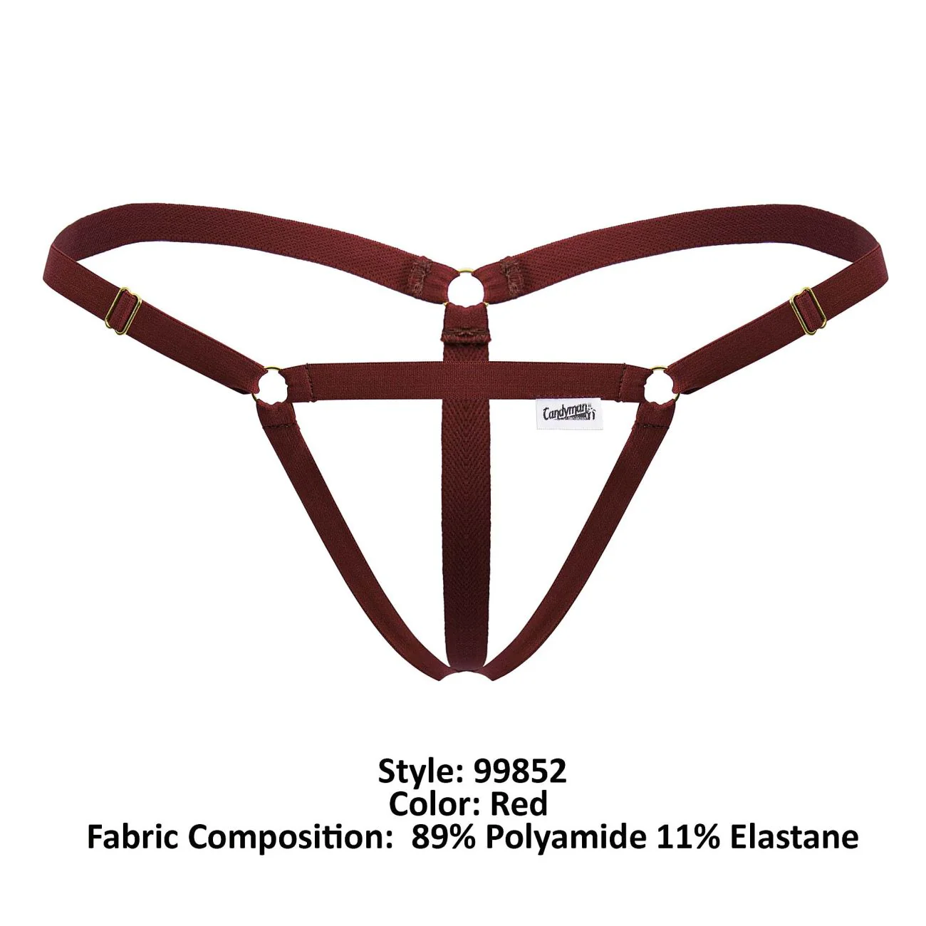CandyMan 99852 Nudist Thongs Color Red - Image 8