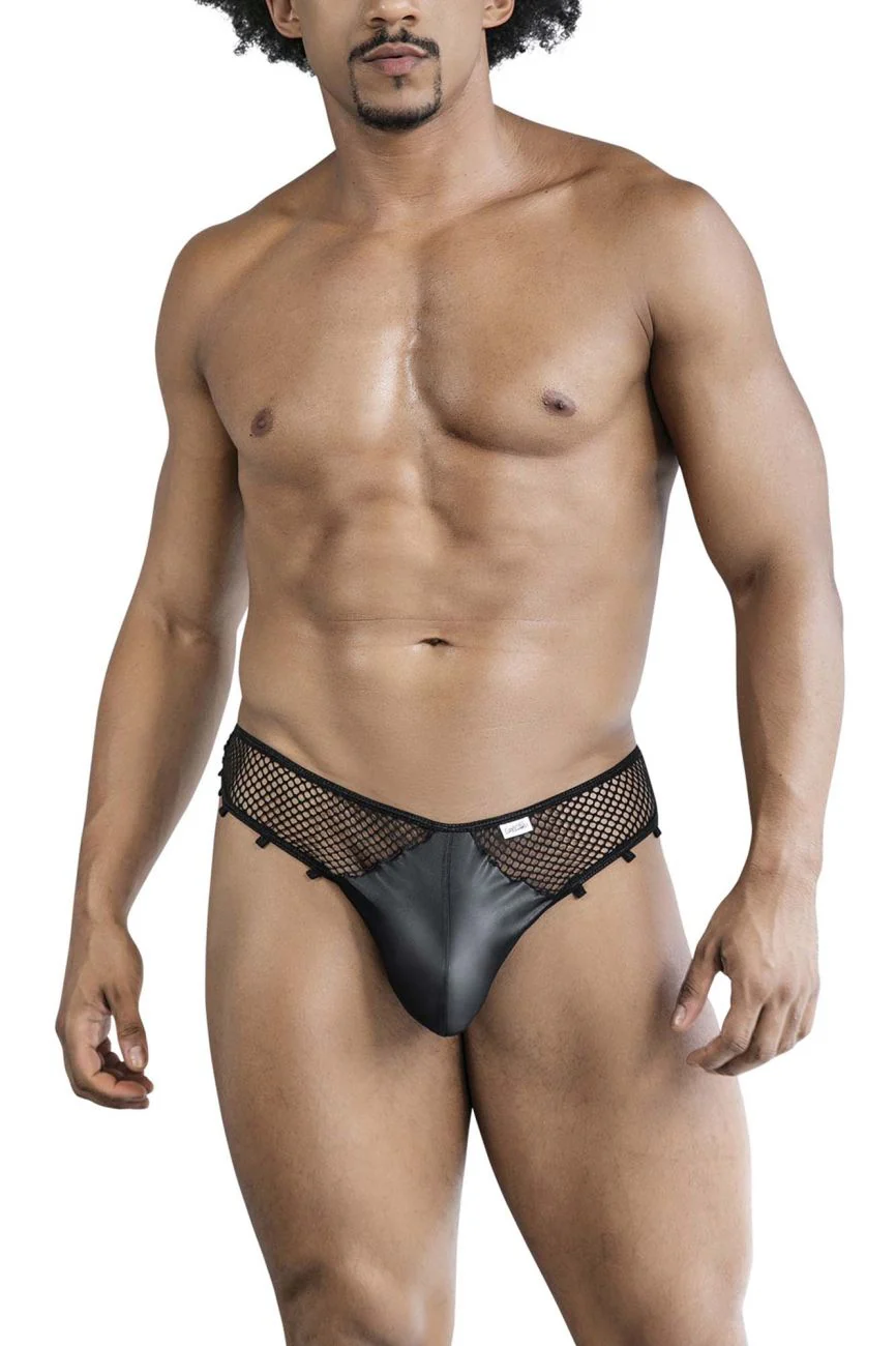 CandyMan 99860 Fishnet Thongs Color Black - Image 2