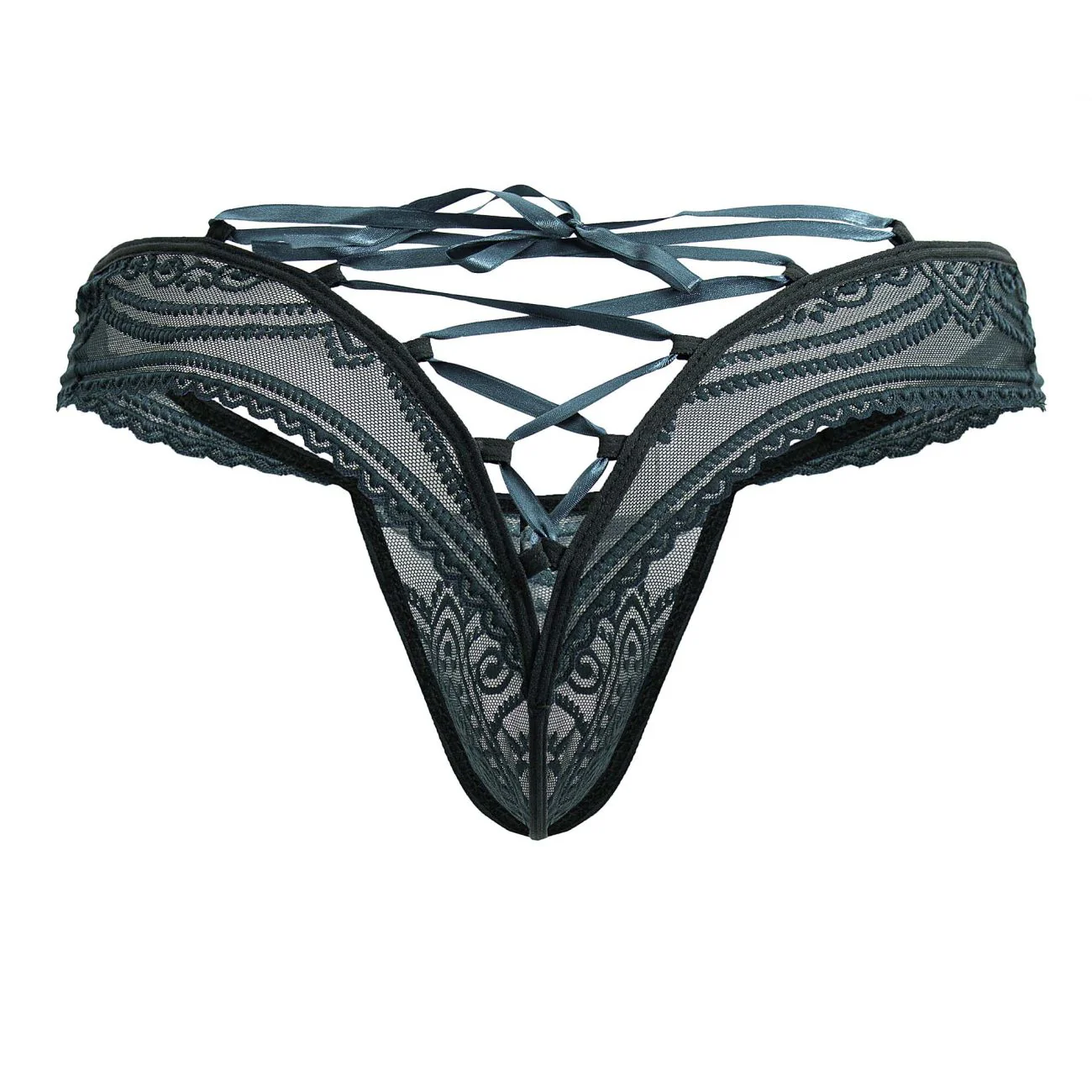 CandyMan 99861 Lace Thongs Color Green - Image 7