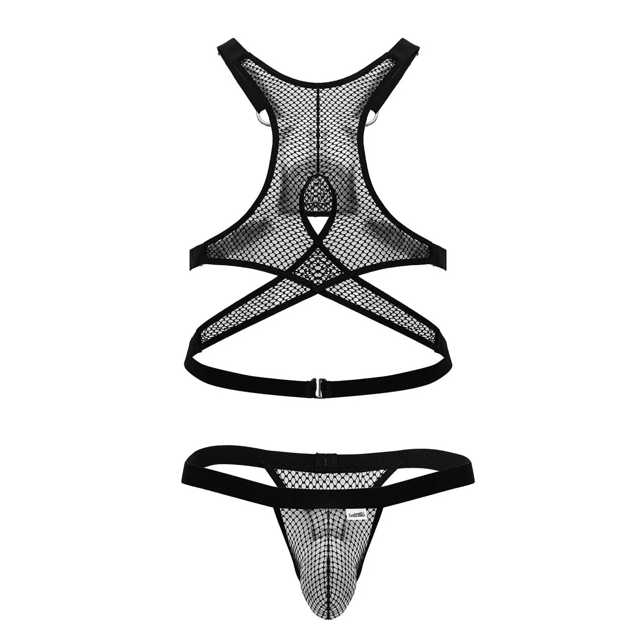 CandyMan 99862 Fishnet Outfit Color Black - Image 5