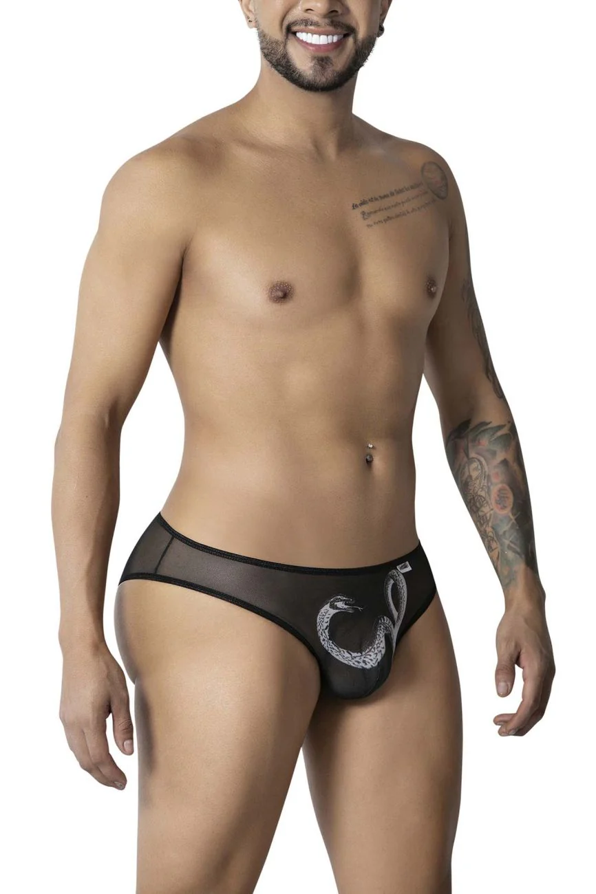 CandyMan 99871 Egyptian Briefs Color Black-White - Image 4