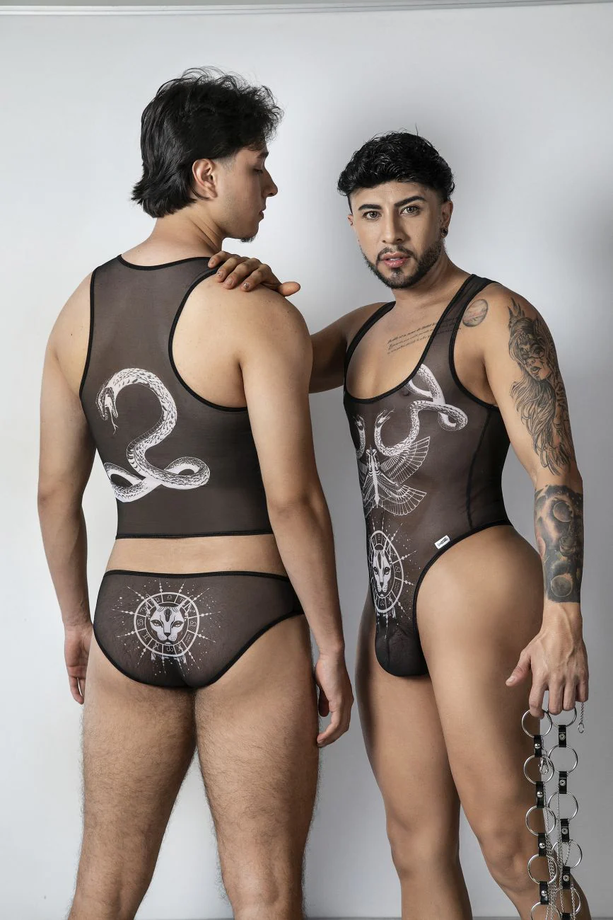 CandyMan 99871 Egyptian Briefs Color Black-White - Image 9