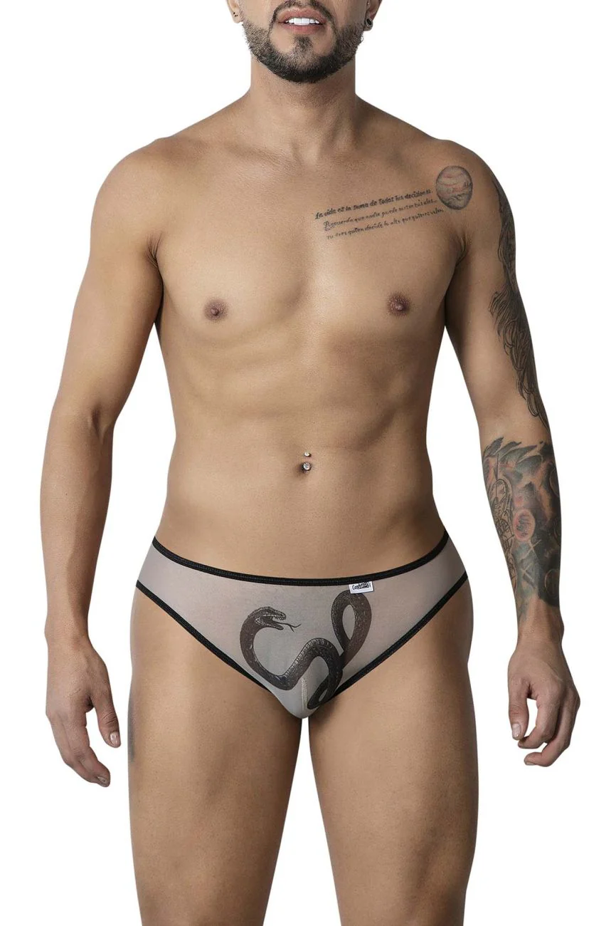 CandyMan 99871 Egyptian Briefs Color Nude-Black - Image 2