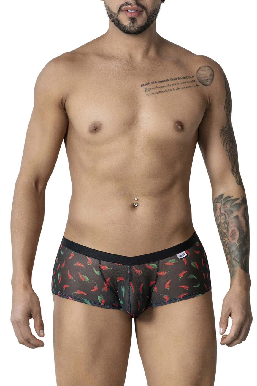 CandyMan 99873 Chili pepper Trunks Color Black Print - Image 2