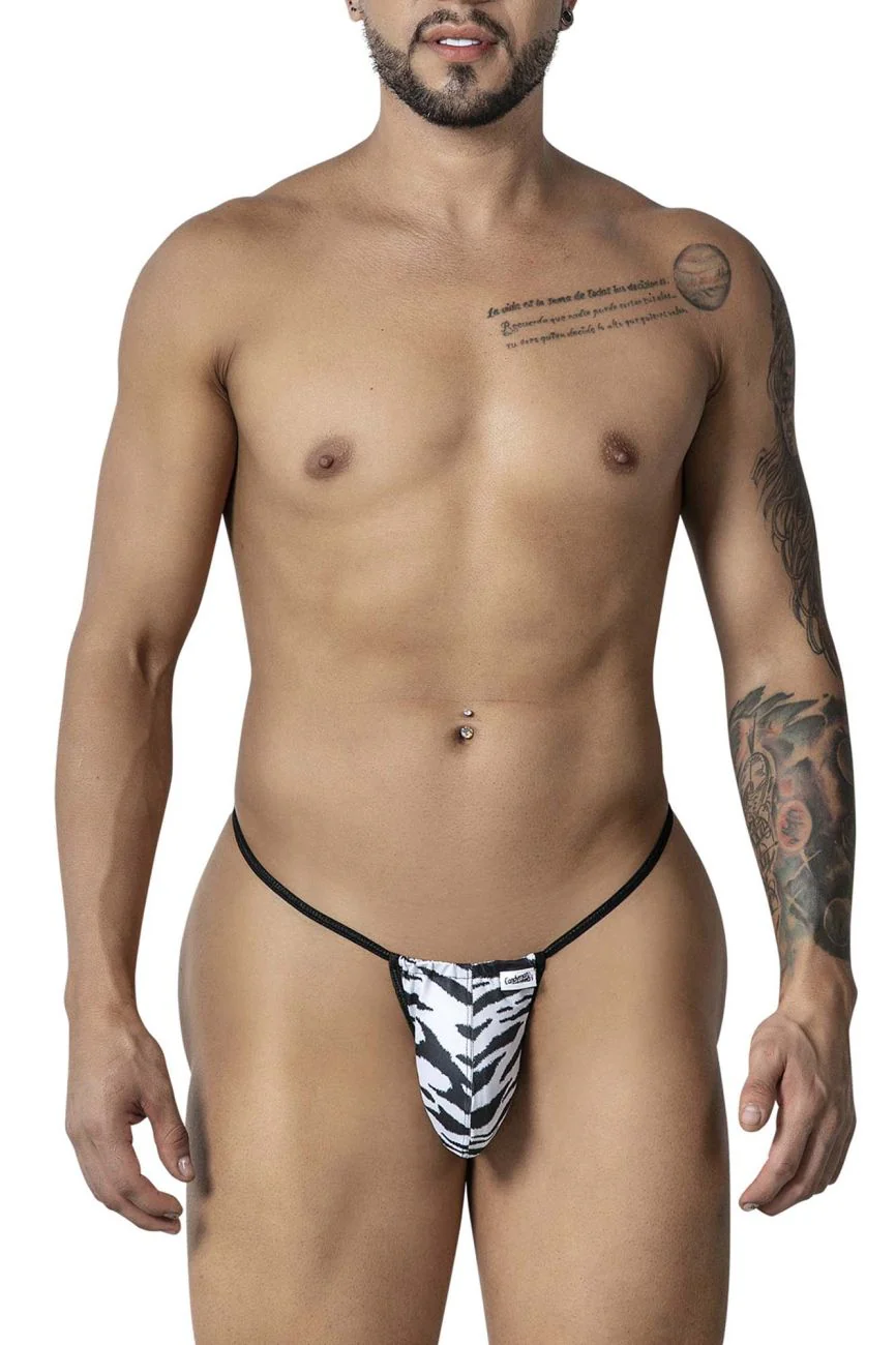 CandyMan 99877 Zebra Thongs Color Zebra Print - Image 2