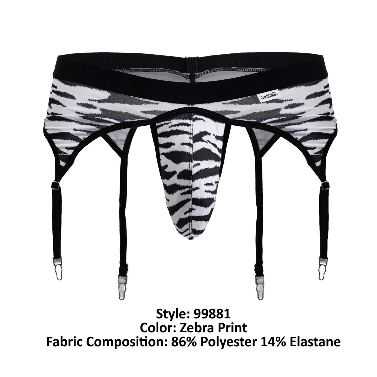CandyMan 99881 Zebra Thongs Color Zebra Print - Image 8
