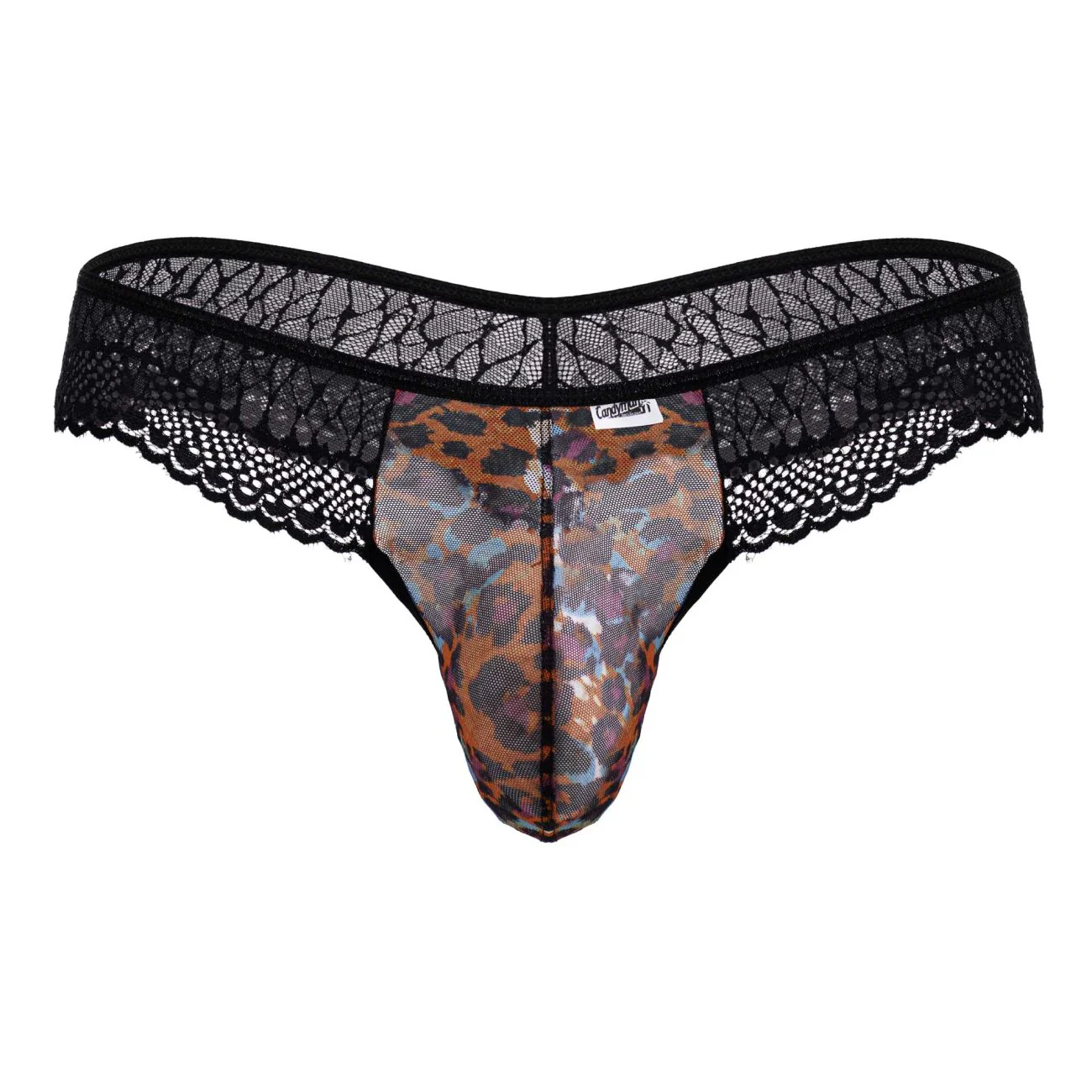 CandyMan 99887 Leopard Thongs Color Animal Print - Image 5