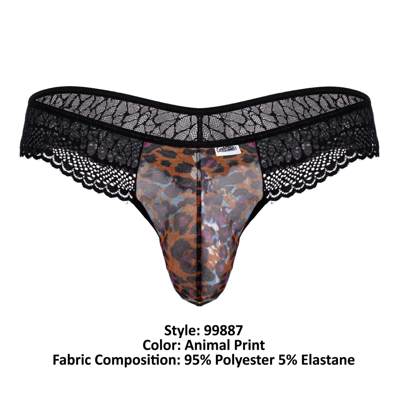 CandyMan 99887 Leopard Thongs Color Animal Print - Image 8