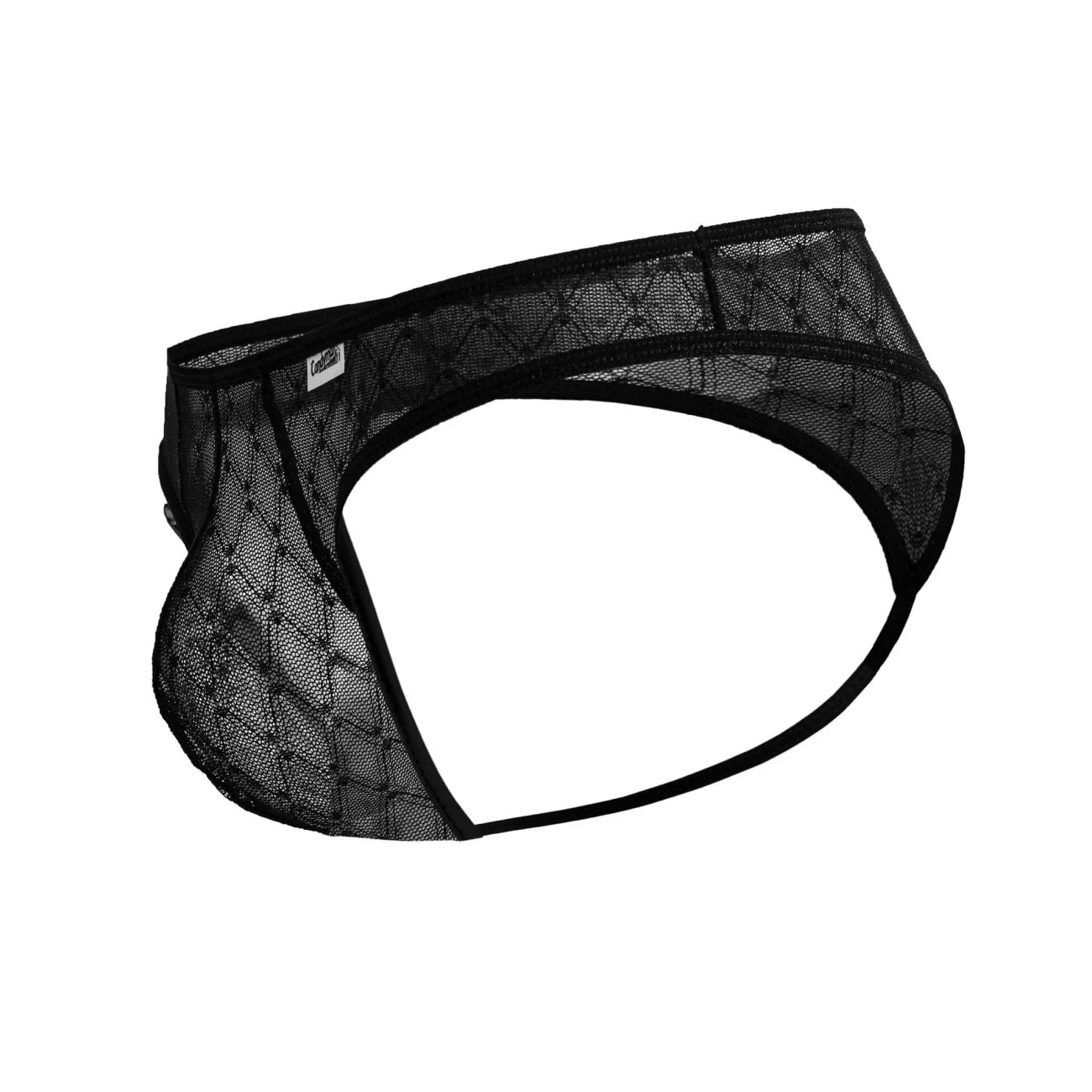 CandyMan 99894 Geometric Mesh Briefs Color Black - Image 6