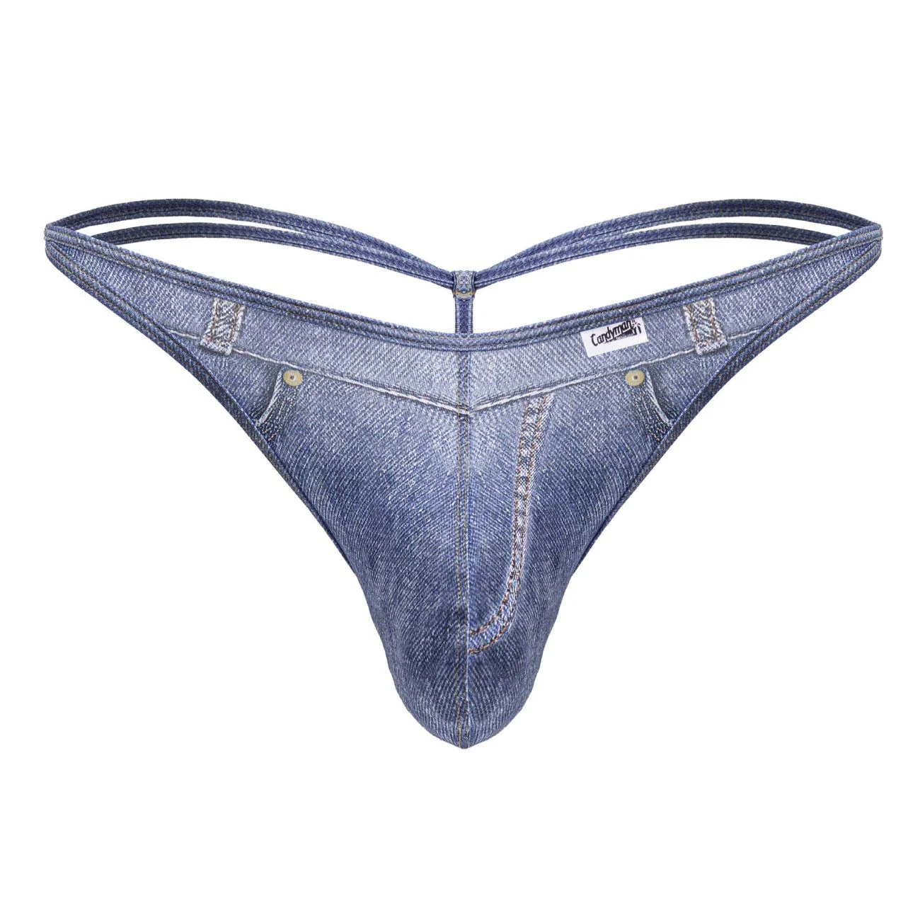CandyMan 99899 Cowboy Thongs Color Denim Blue - Image 5