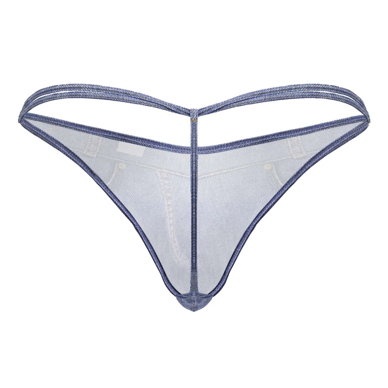 CandyMan 99899 Cowboy Thongs Color Denim Blue - Image 7