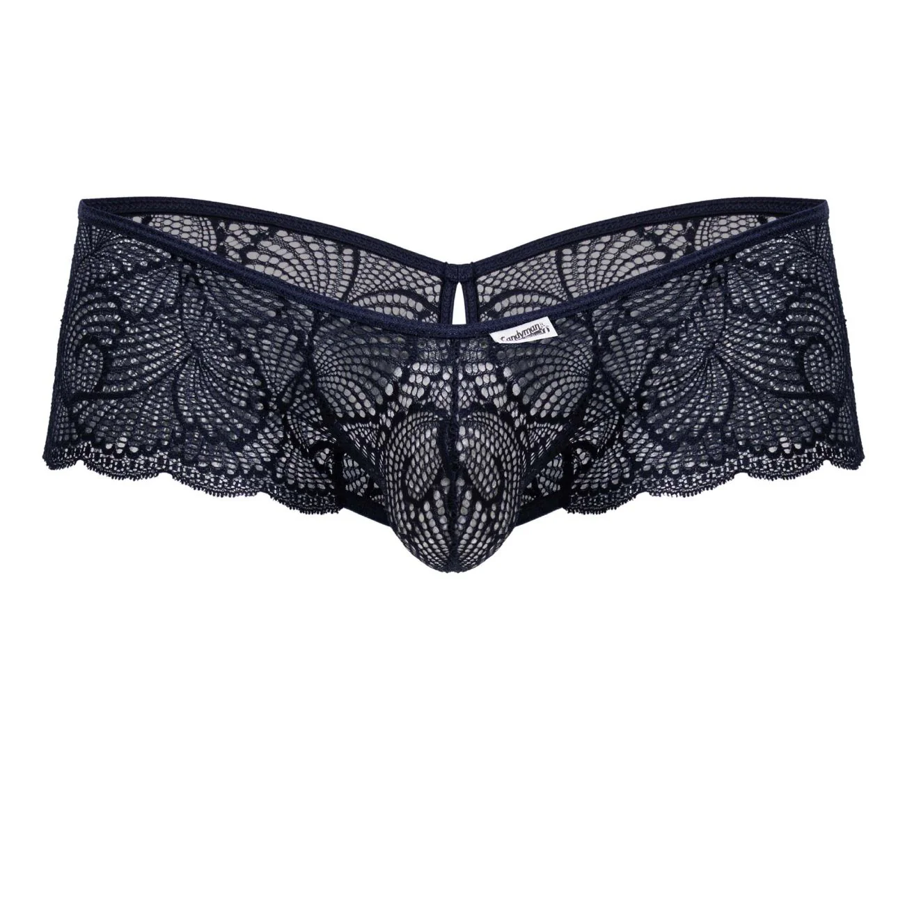 CandyMan 99907 Men's Underwear Lace Trunks Color Navy - Image 5