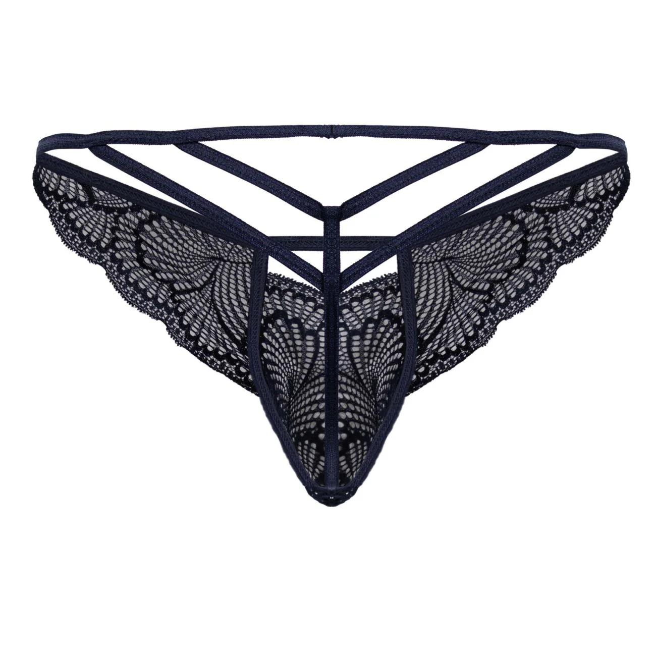 CandyMan 99910 Lace Thongs Color Navy - Image 7
