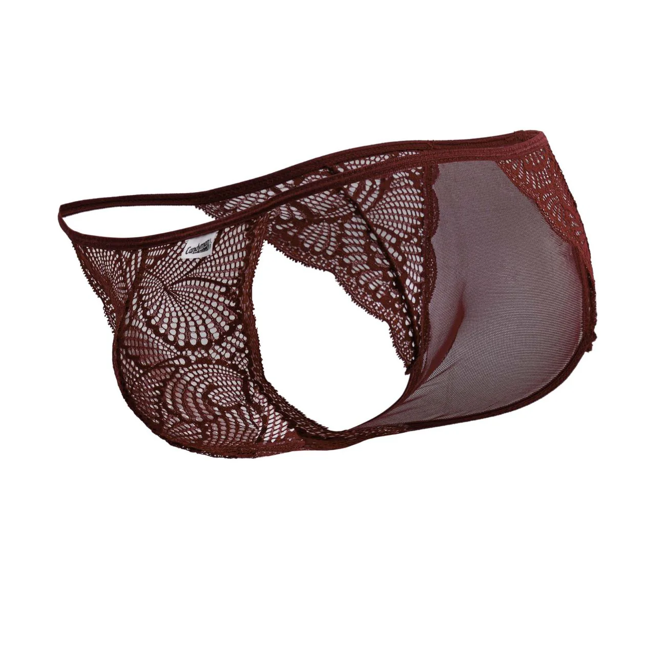 CandyMan 99914 Lace Briefs Color Burgundy - Image 6