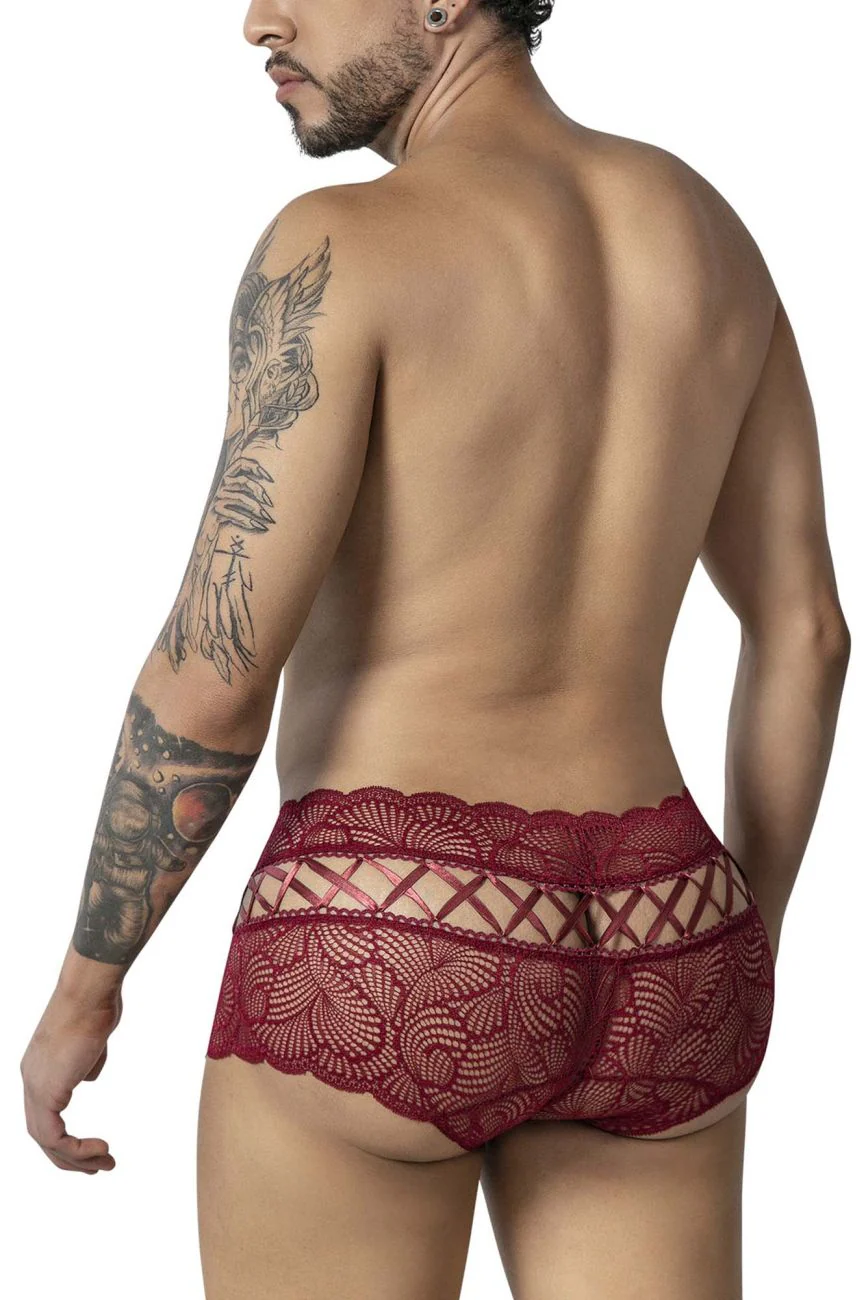 CandyMan 99916 Lace Trunks Color Burgundy - Image 3