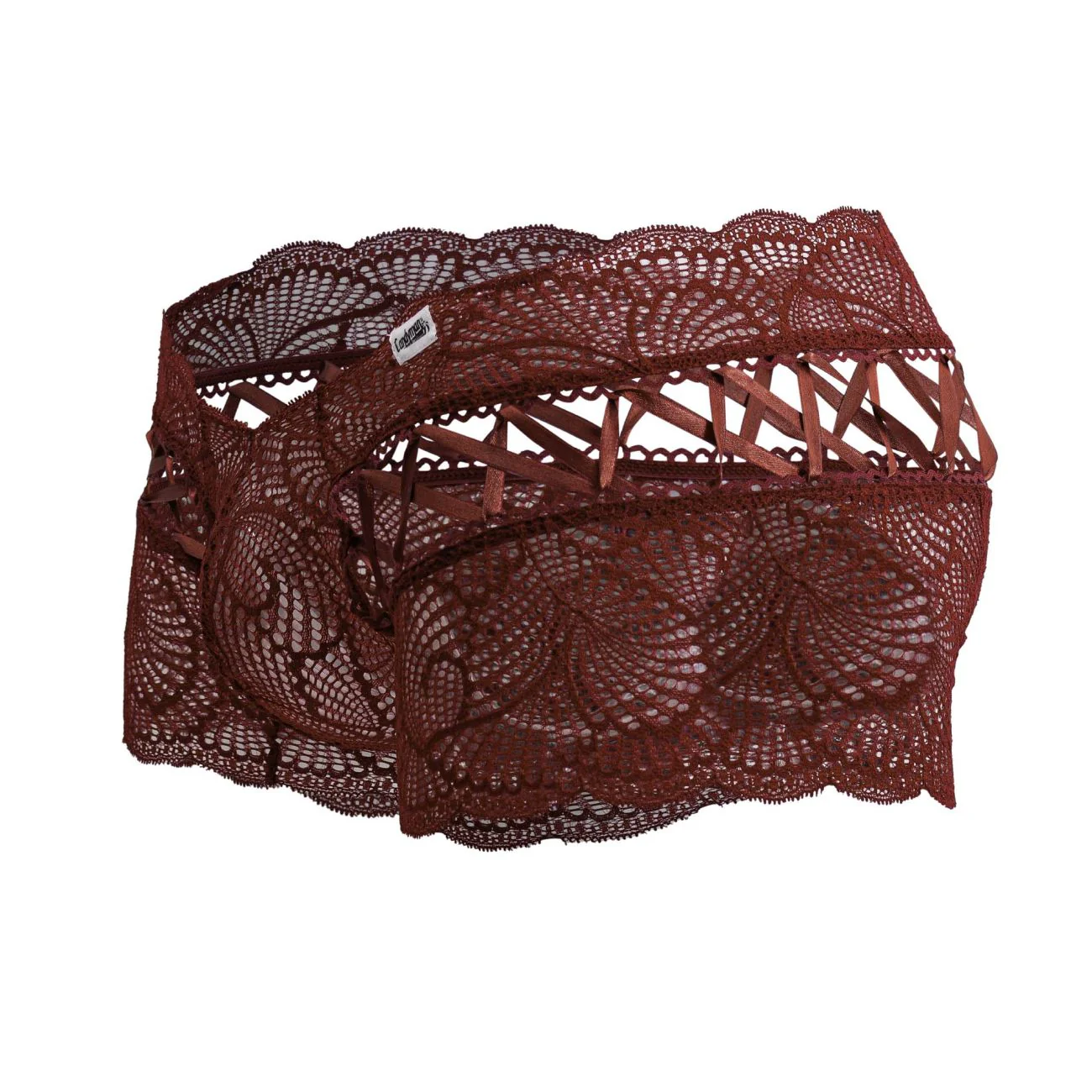 CandyMan 99916 Lace Trunks Color Burgundy - Image 6