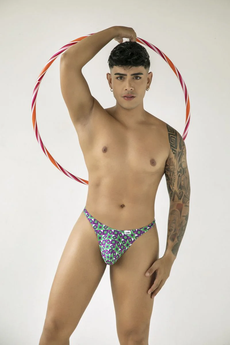CandyMan 99924 Thongs Color Printed Purple - Image 9