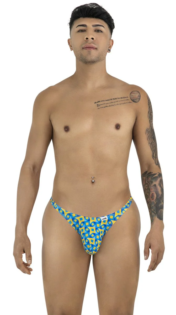 CandyMan 99924 Thongs Color Printed Turquoise - Image 2
